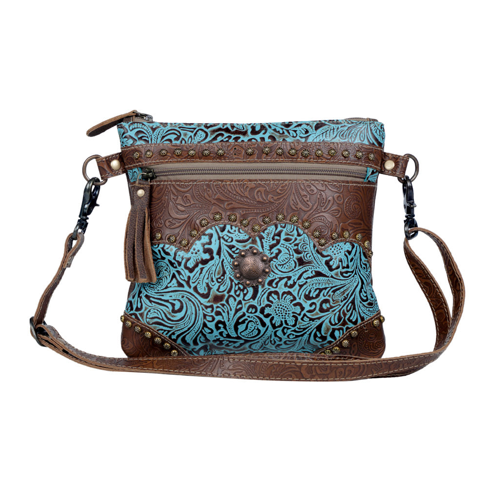 Azure Aesthetic Leather & Hairon Bag - Myra USA