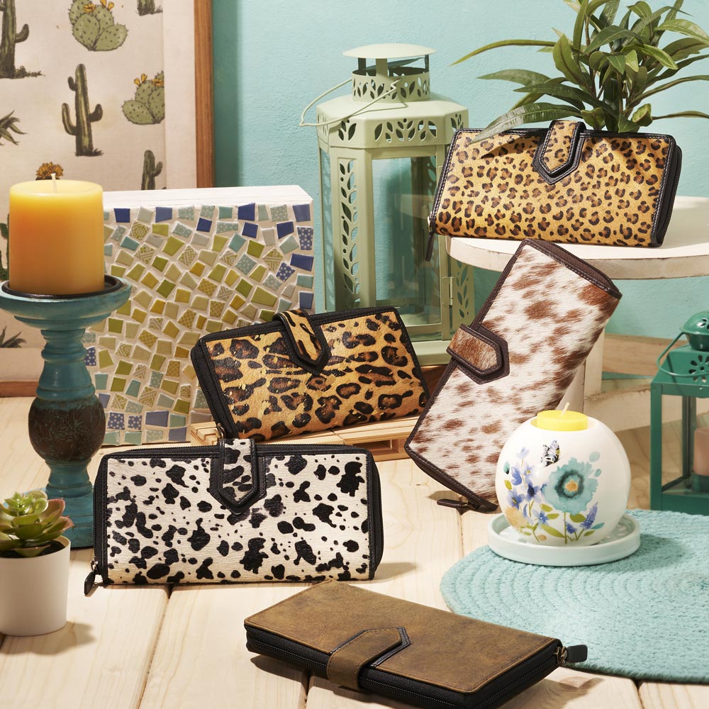 Gutsy Leopard Print Wallet - MyraUSA