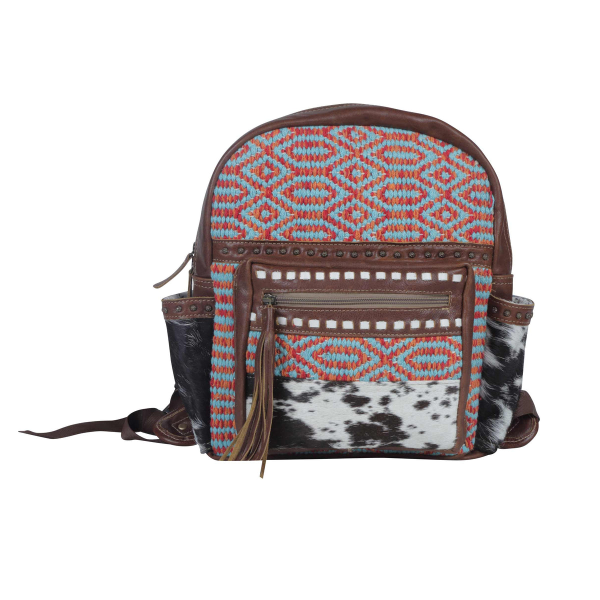 Myra Bag Cosmos Canvas Leather Backpack Cosy Backpack Bag – Myra USA main image 3