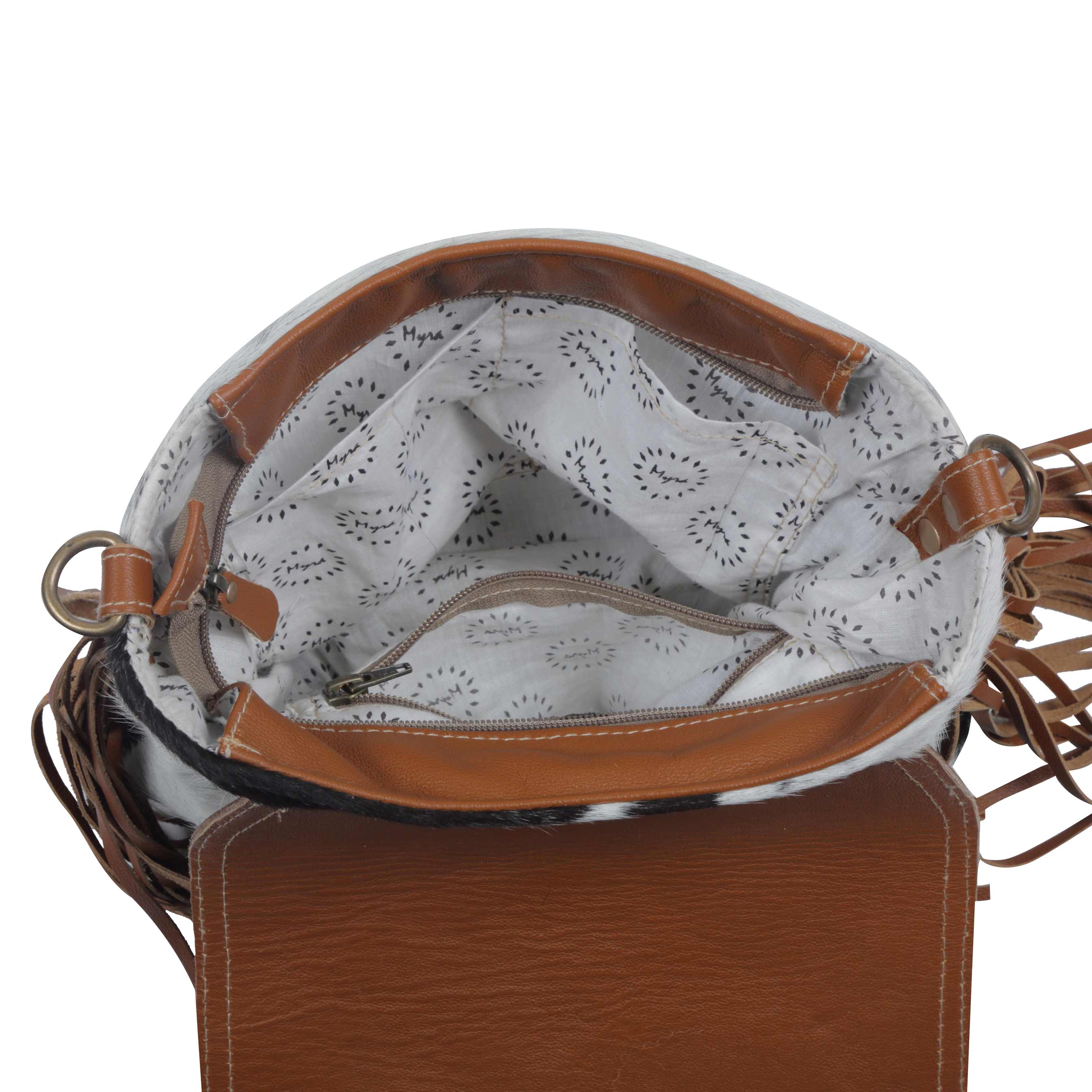 Brown Boughs Hand-Tooled Bag - MyraUSA