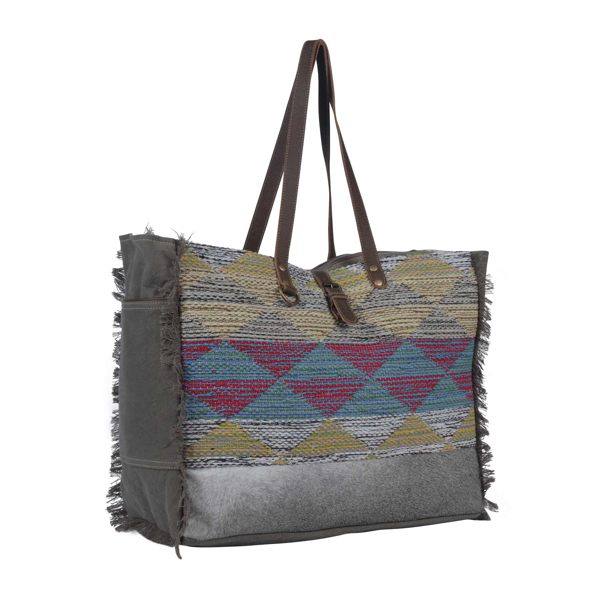 Vibrant Pyramids Weekender Bag - MyraUSA