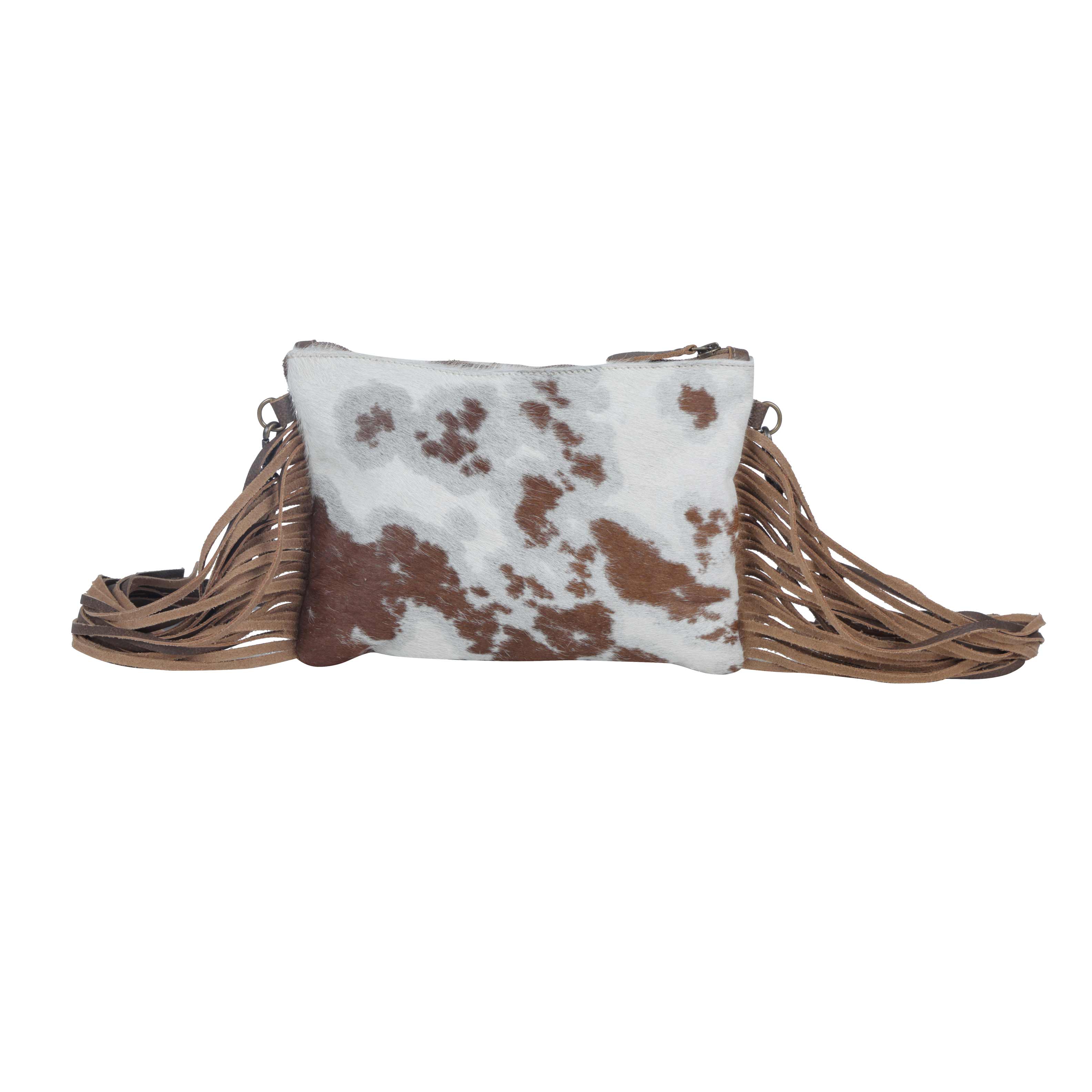 Fractional Leather & Hairon Bag - MyraUSA