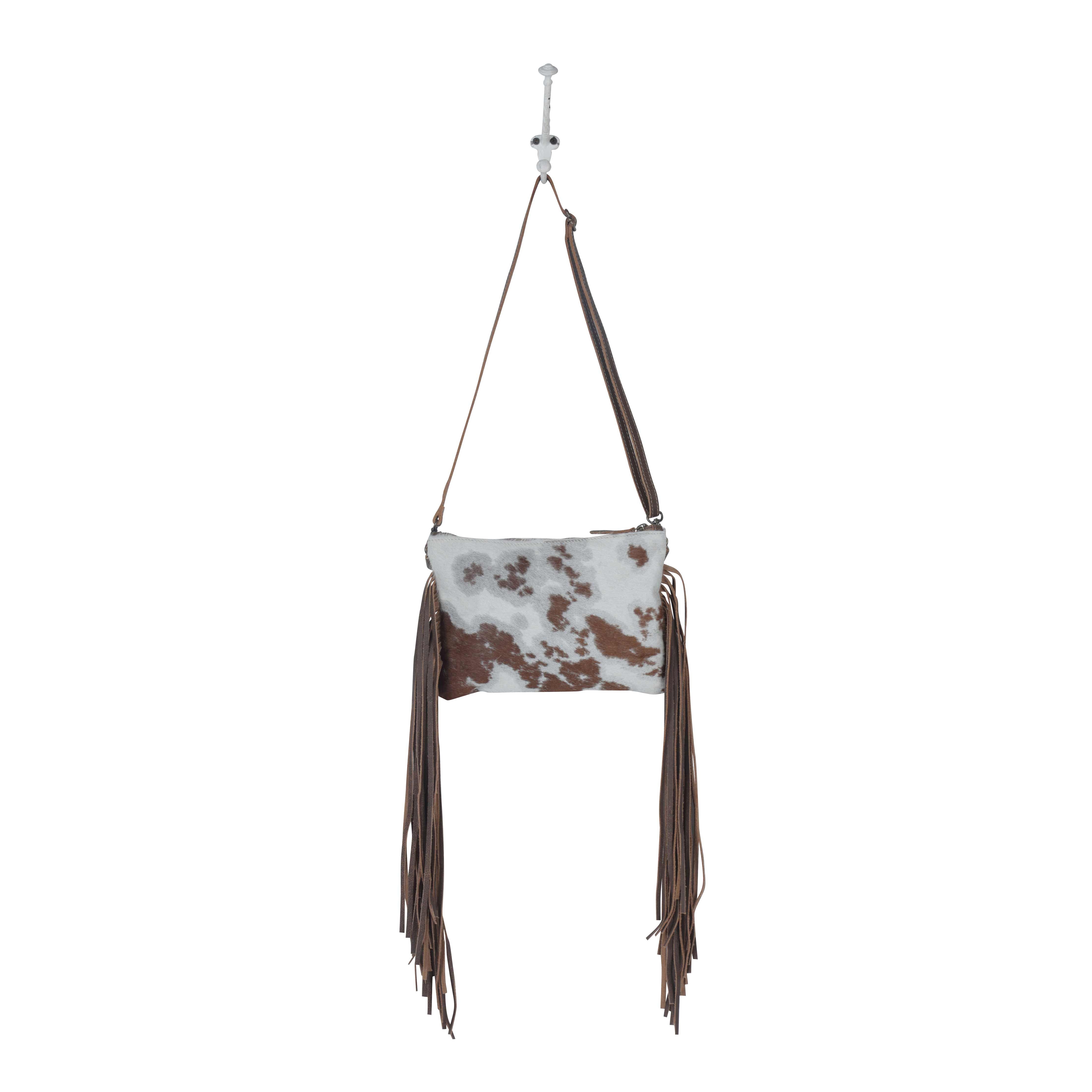 Fractional Leather & Hairon Bag - MyraUSA