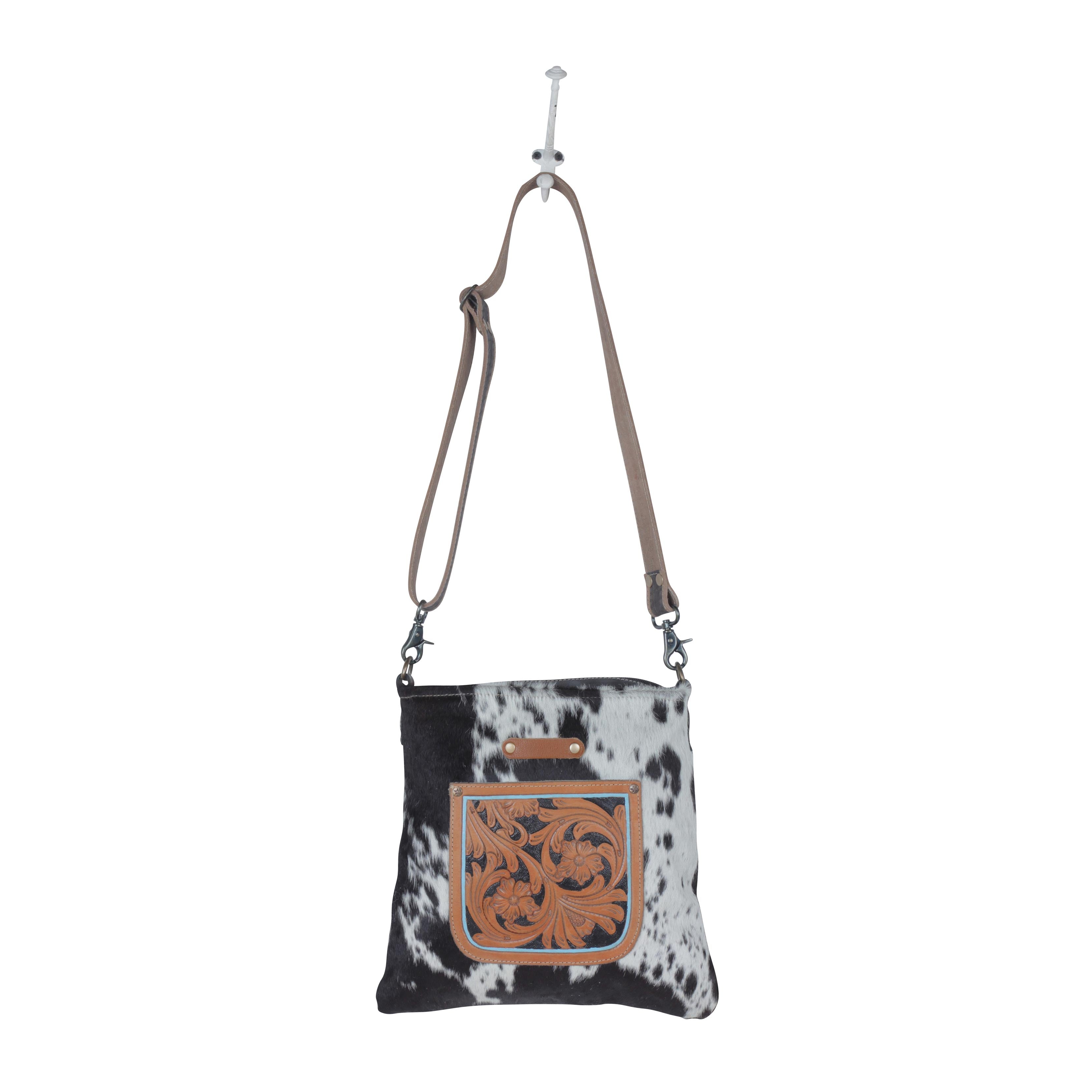Flowering Hand-Tooled Bag - MyraUSA
