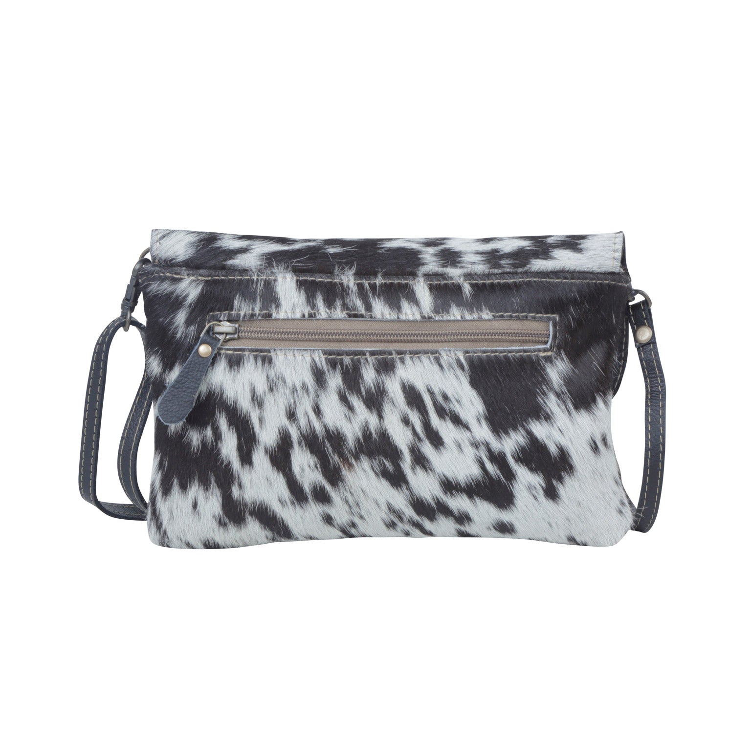 Blue Crescent Hand-Tooled Bag - MyraUSA