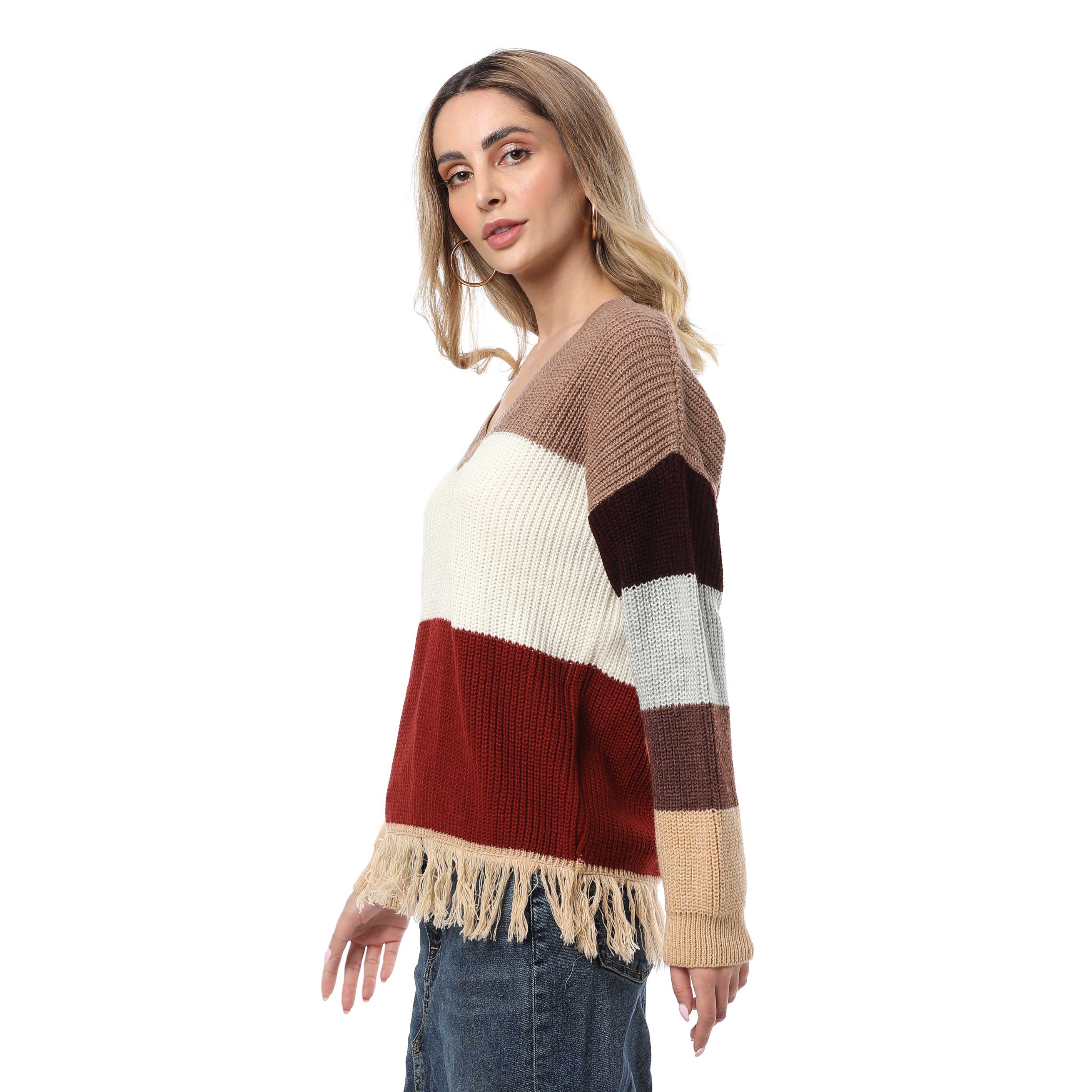Sporty Fringe Sweater - MyraUSA