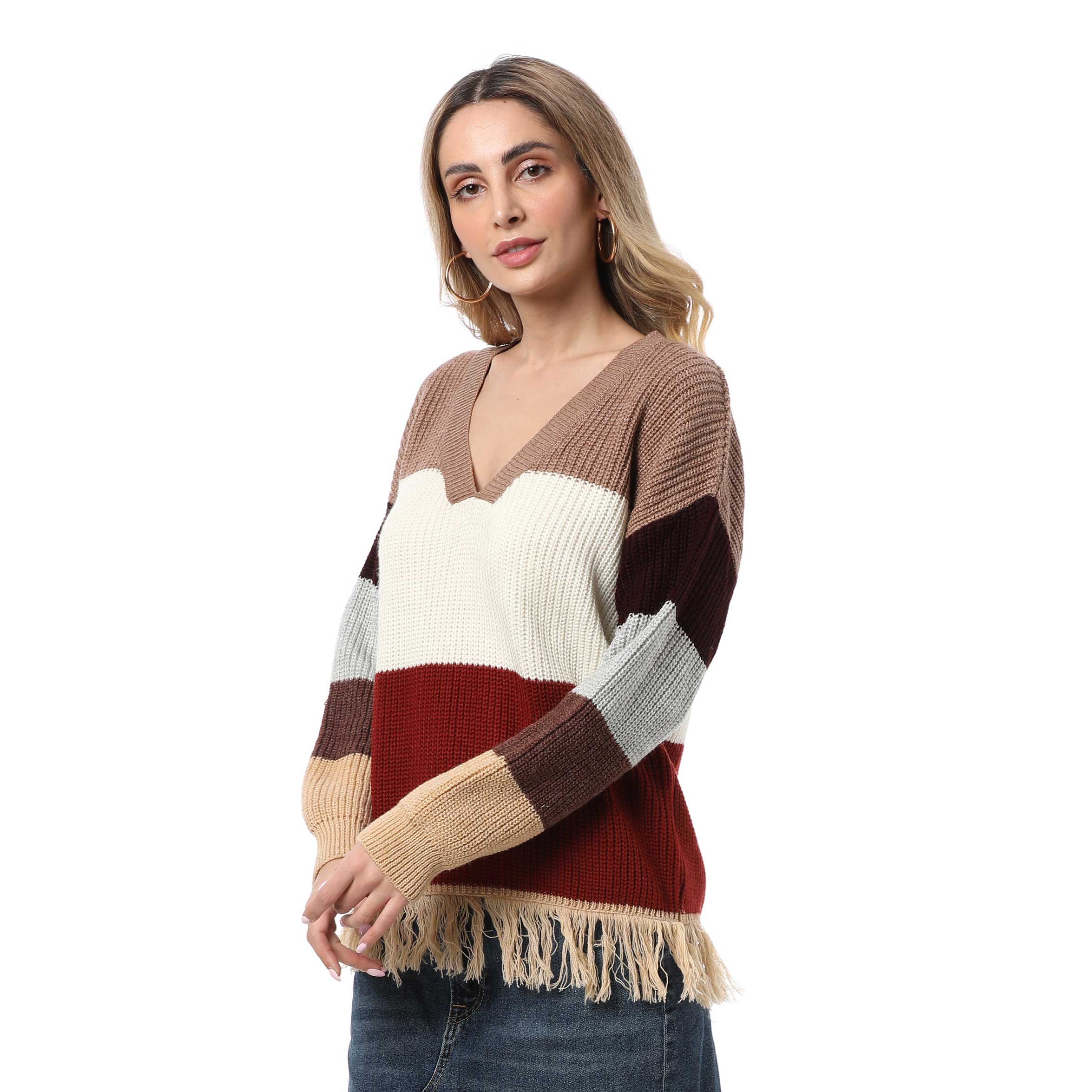 Sporty Fringe Sweater - MyraUSA