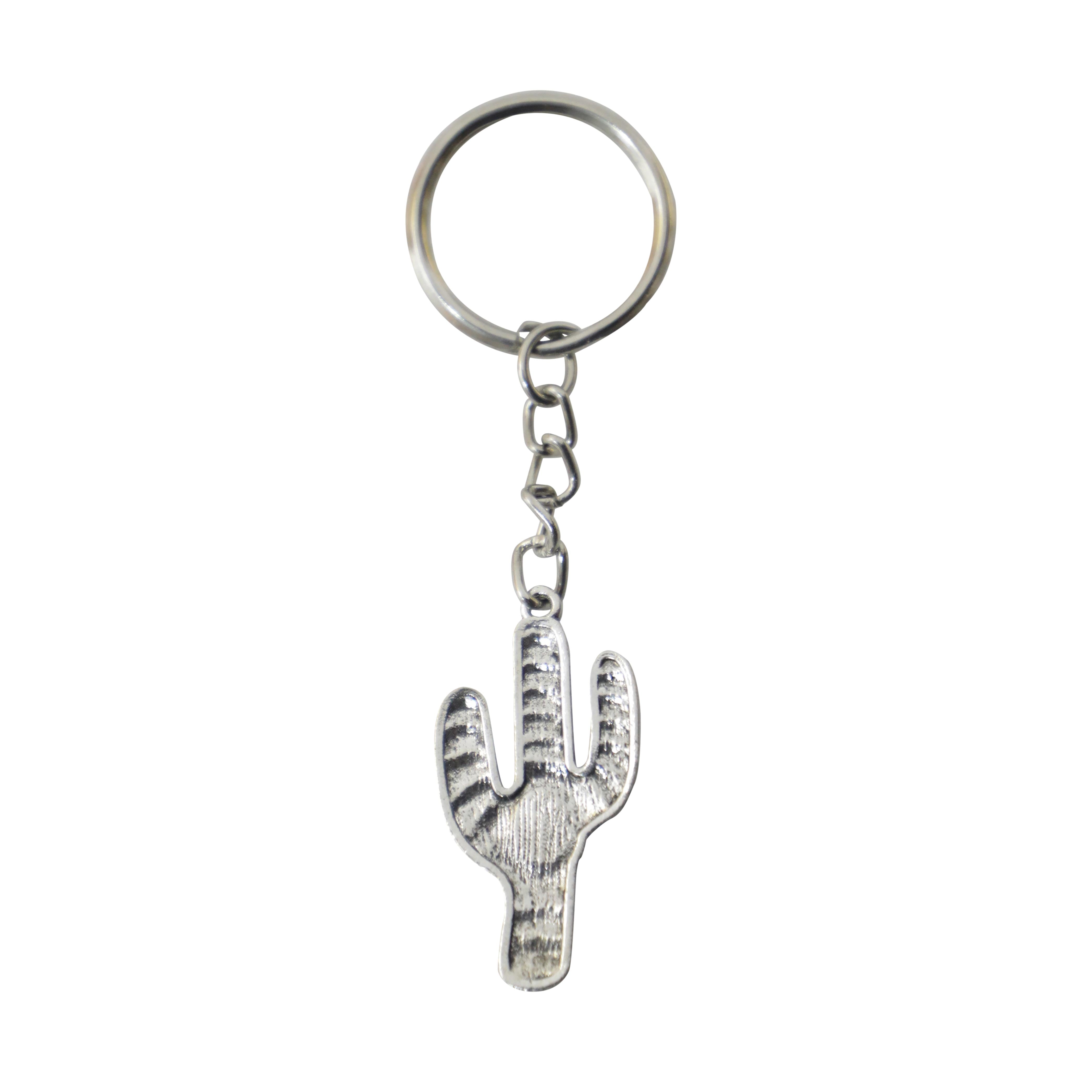 Silver Succulent Key Fob - MyraUSA
