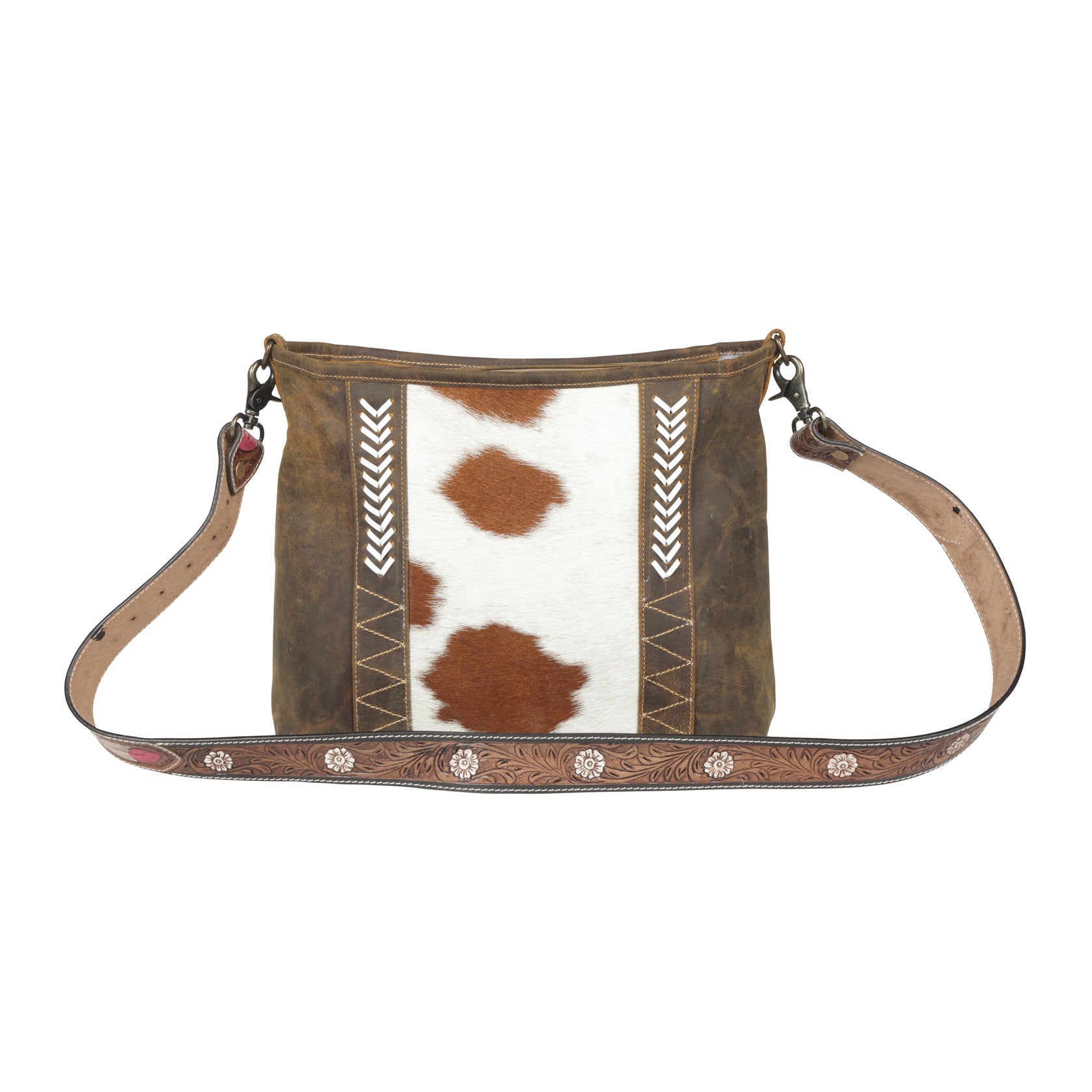 Cornell Rose Leather & Hairon bag - MyraUSA