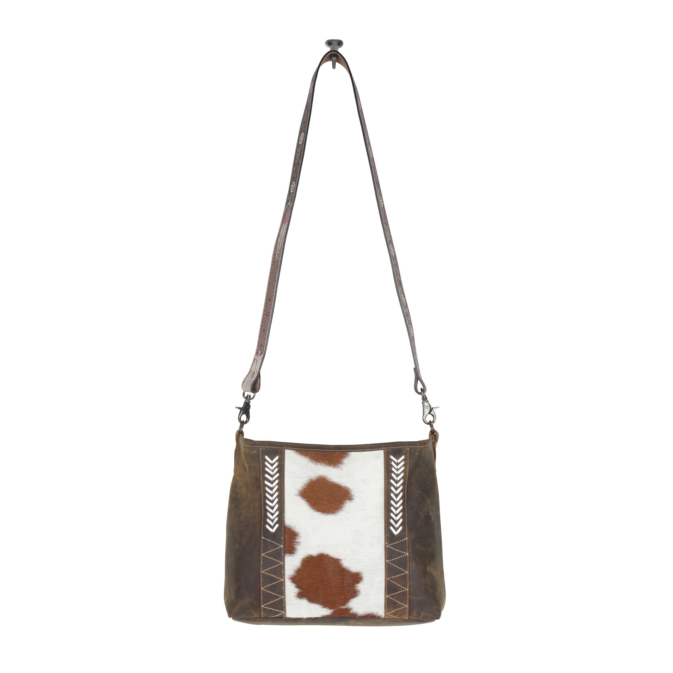 Cornell Rose Leather & Hairon bag - MyraUSA