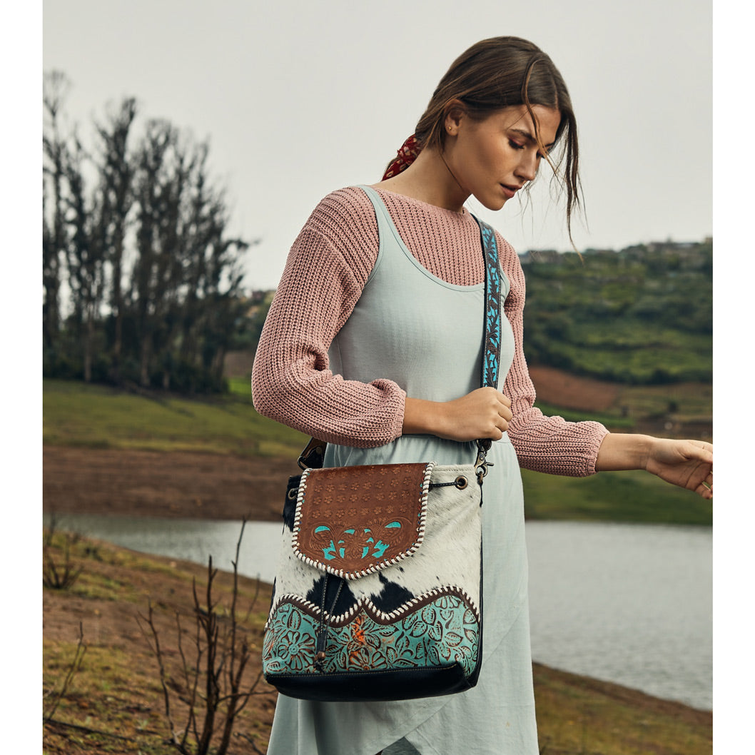 Landscape Hand-Tooled Bag - MyraUSA