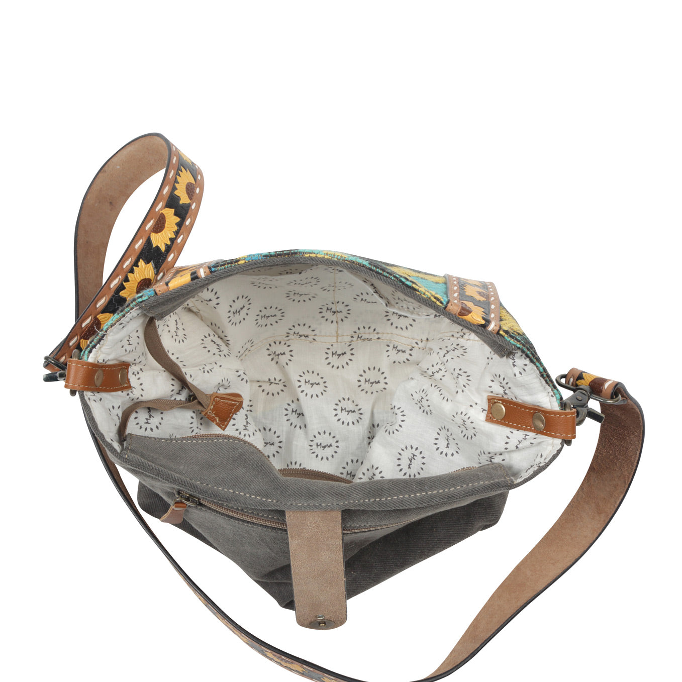Forest Mist Hand-Tooled Bag - MyraUSA