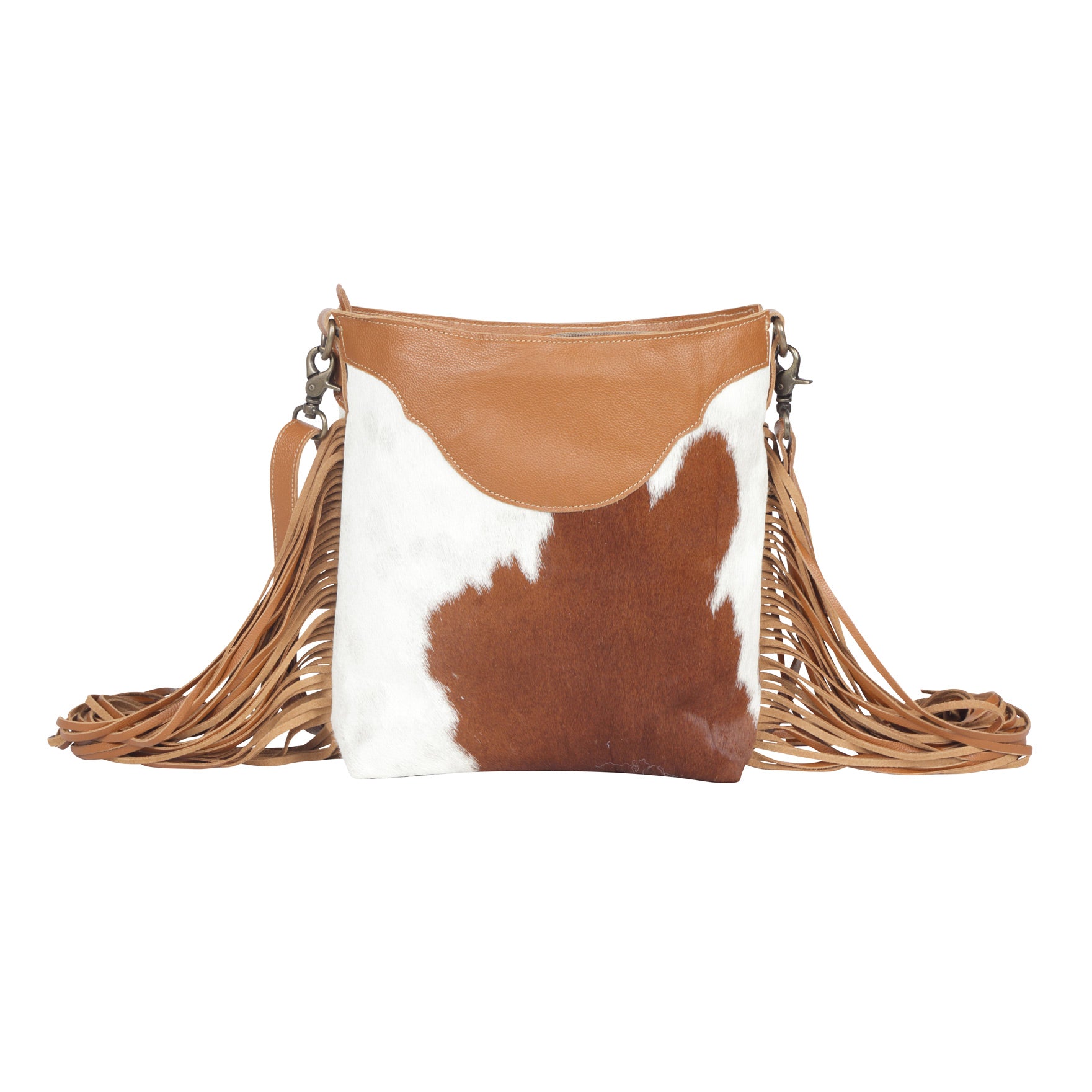 Raw Umber Hand-Tooled Bag - MyraUSA