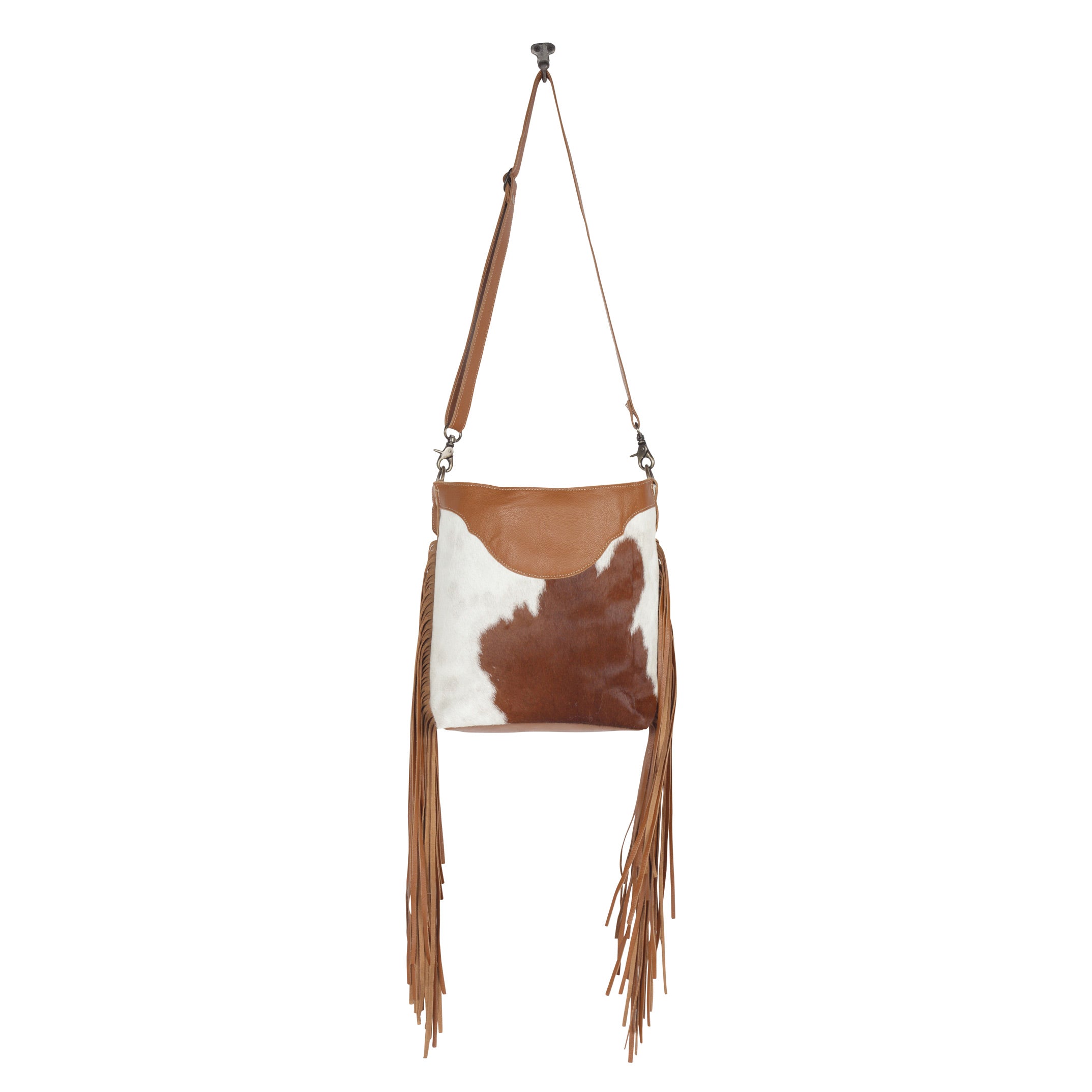 Raw Umber Hand-Tooled Bag - MyraUSA