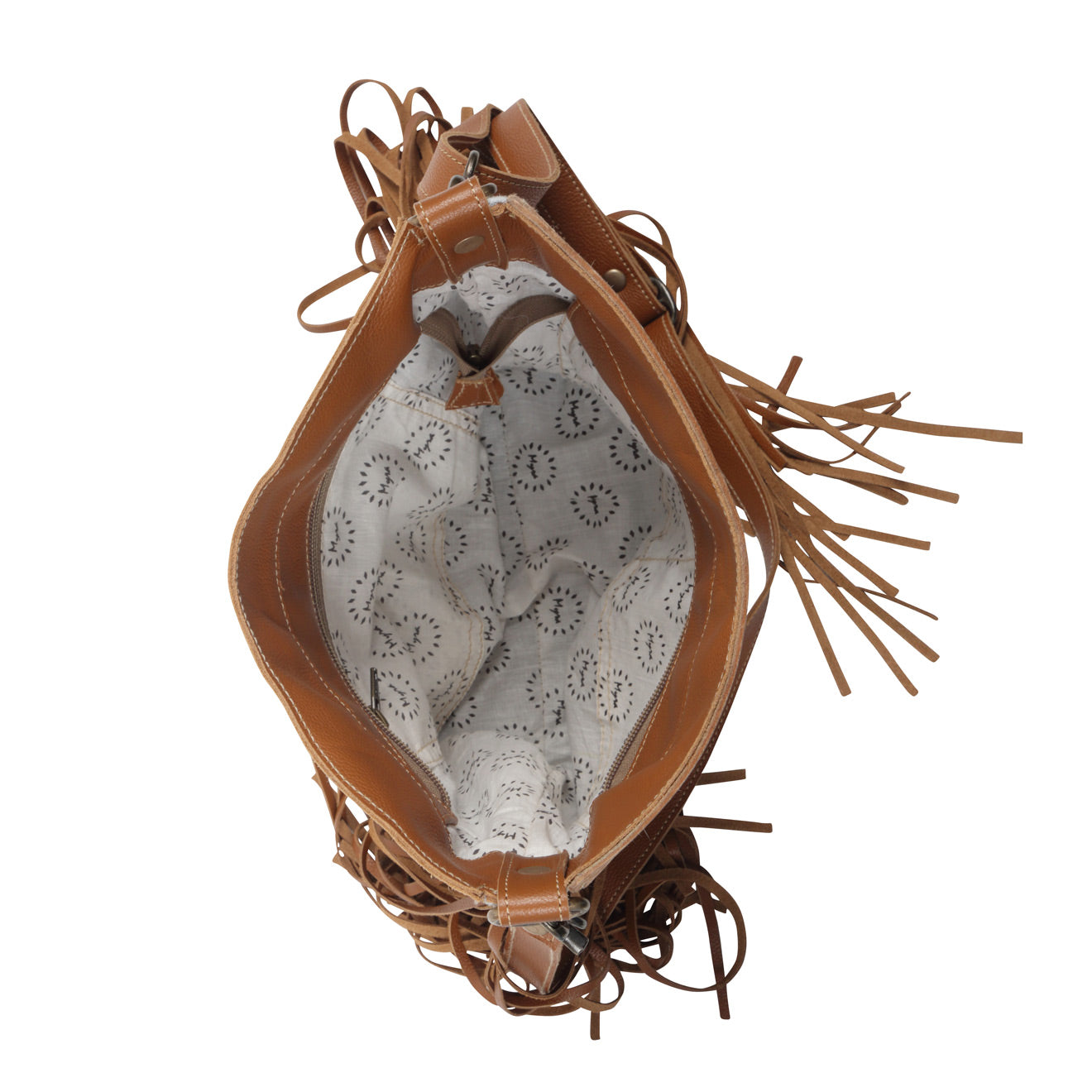 Raw Umber Hand-Tooled Bag - MyraUSA