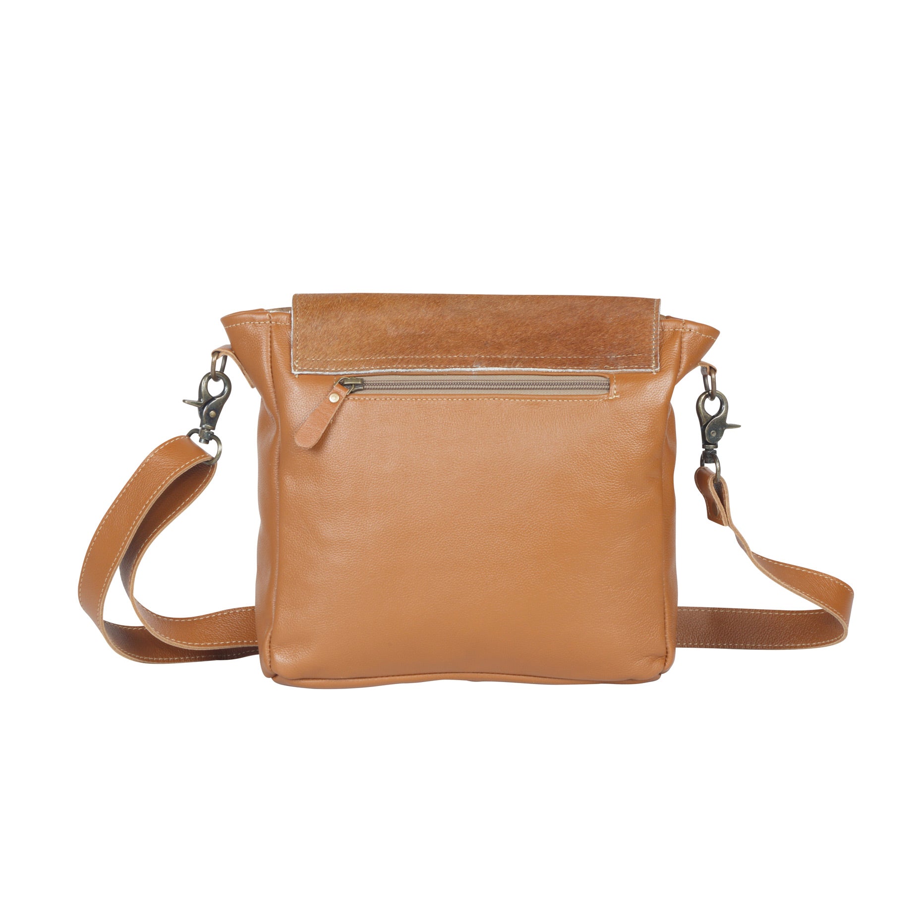 Vintage Hues Leather & Hairon Bag - MyraUSA