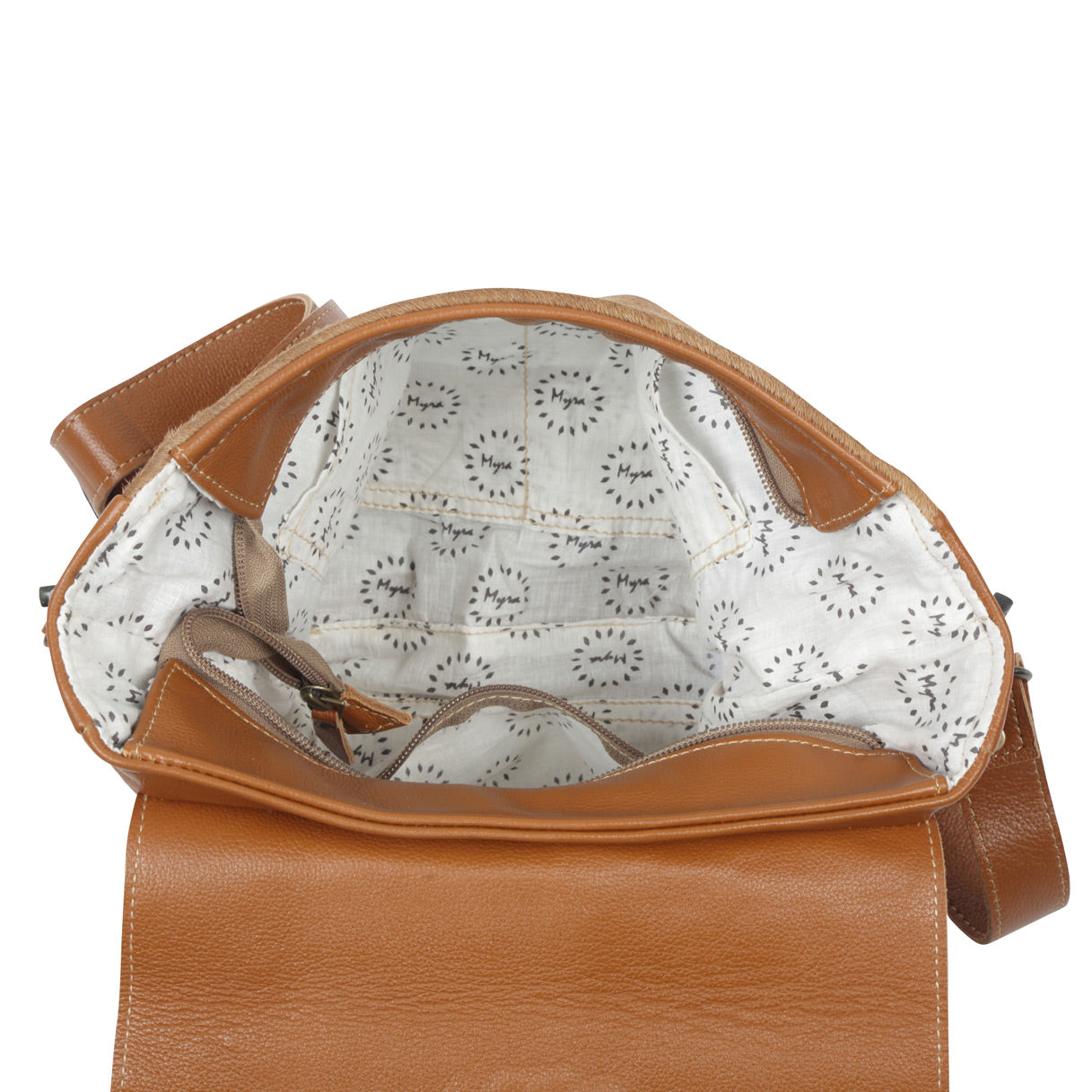 Vintage Hues Leather & Hairon Bag - MyraUSA