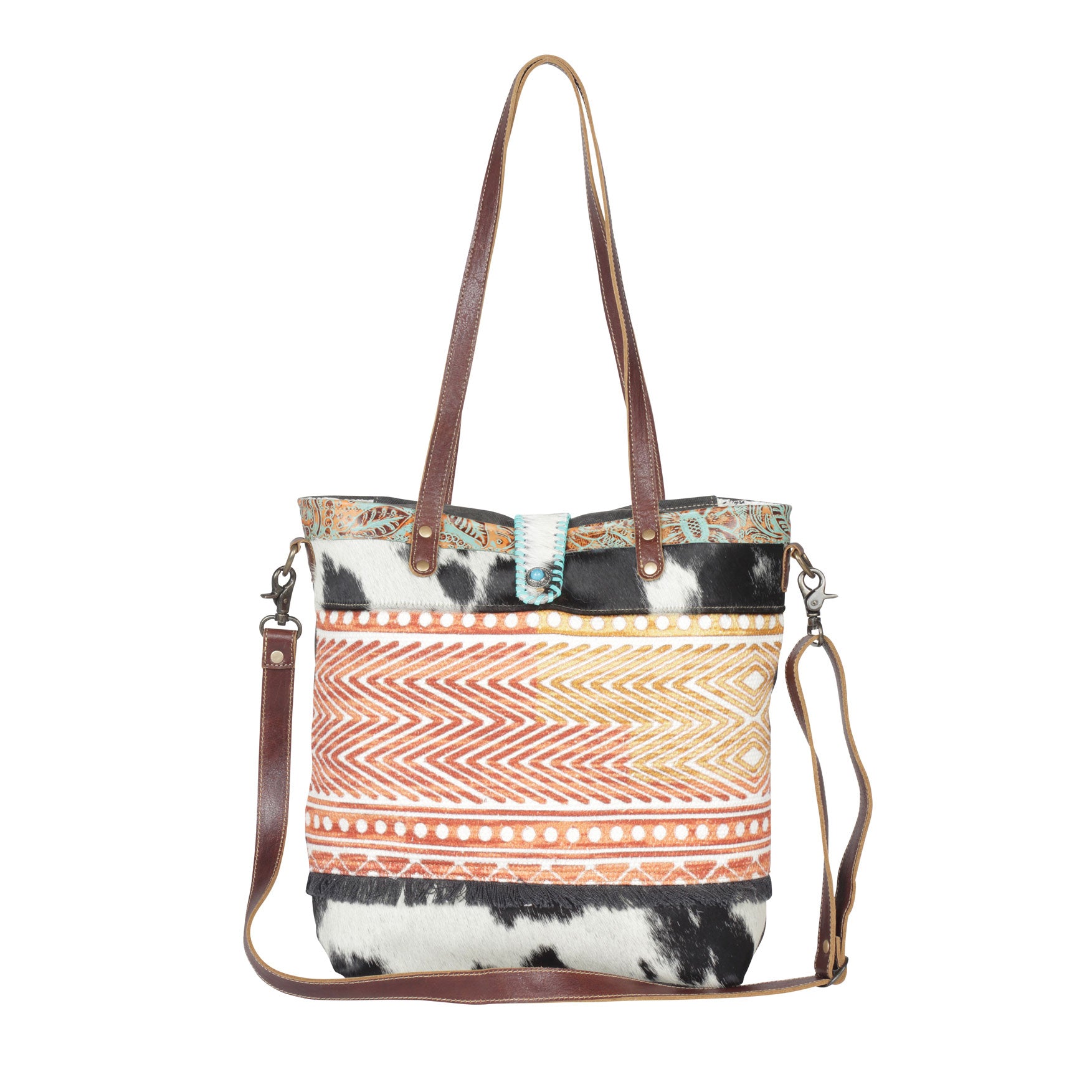 Fading Vermillion Tote Bag - MyraUSA