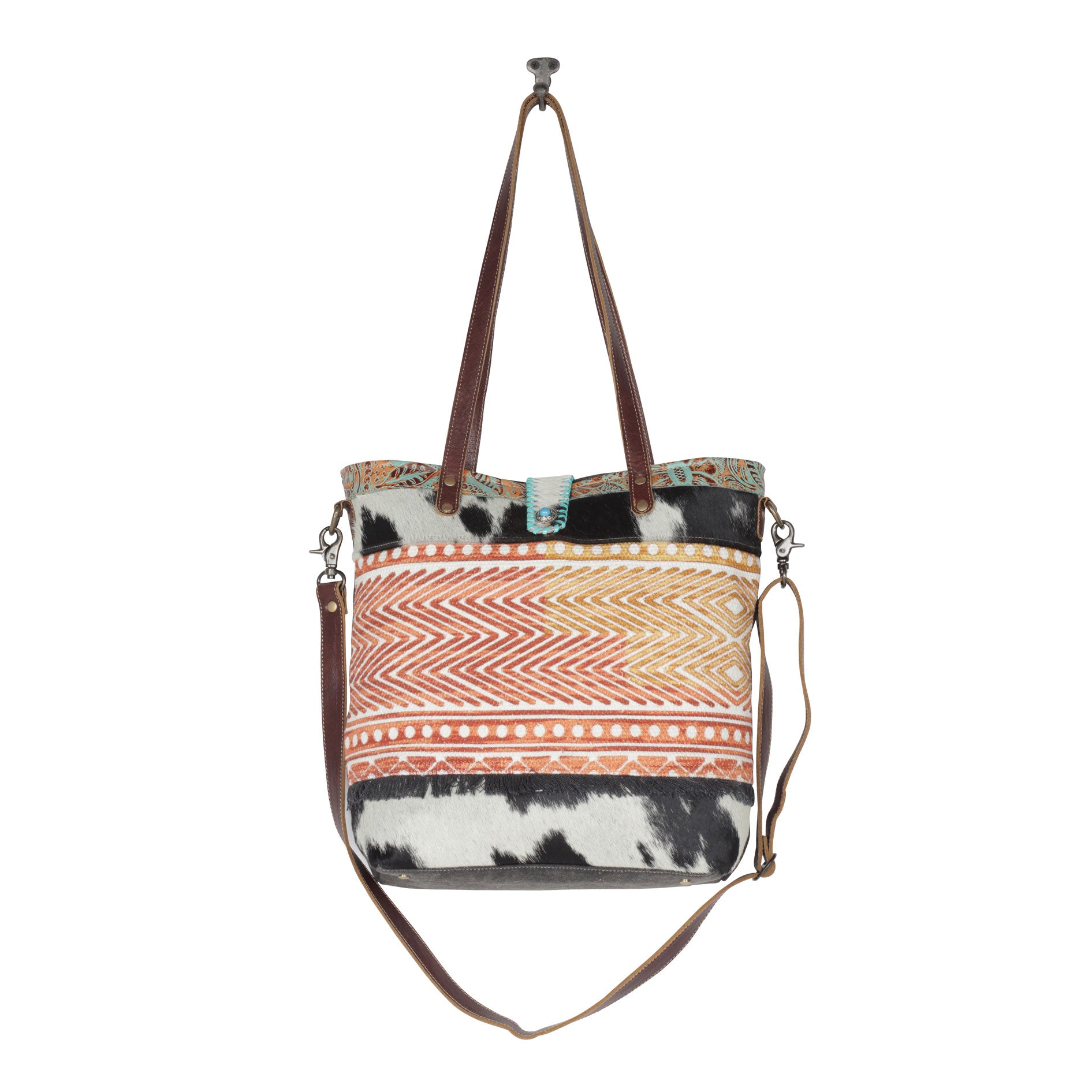 Fading Vermillion Tote Bag - MyraUSA