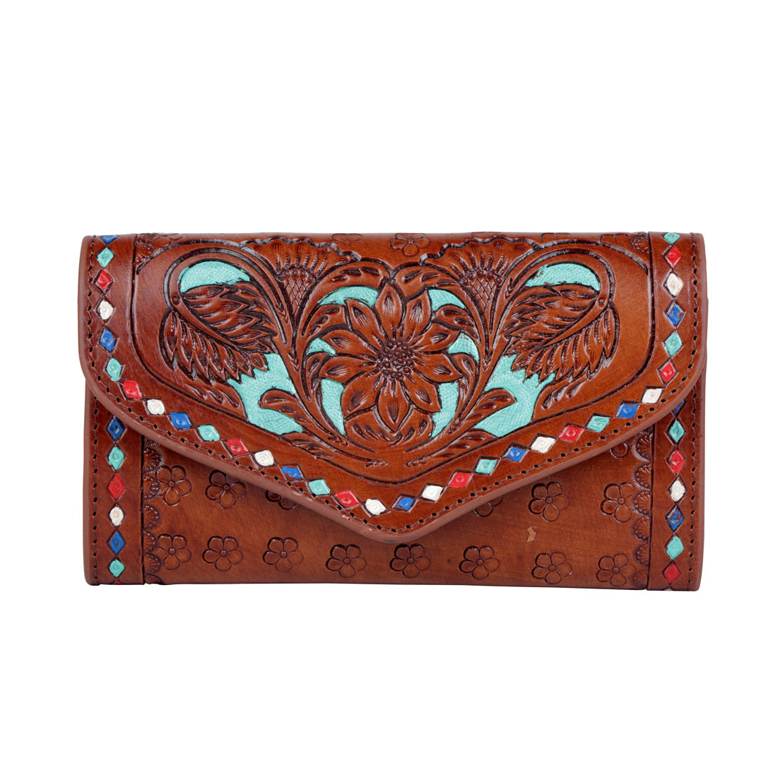 Vintage blue Wallet - MyraUSA