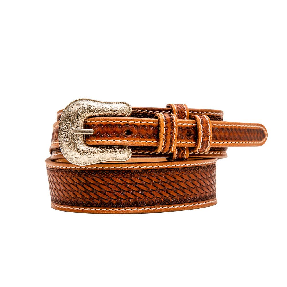 Vandal Hand-Tooled Leather Women's Belt - MyraUSA
