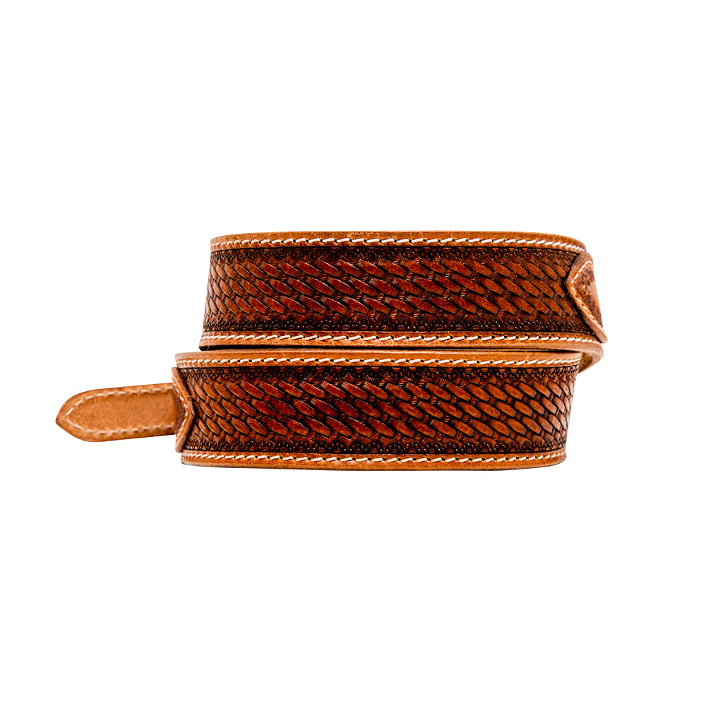 Vandal Hand-Tooled Leather Women's Belt - MyraUSA