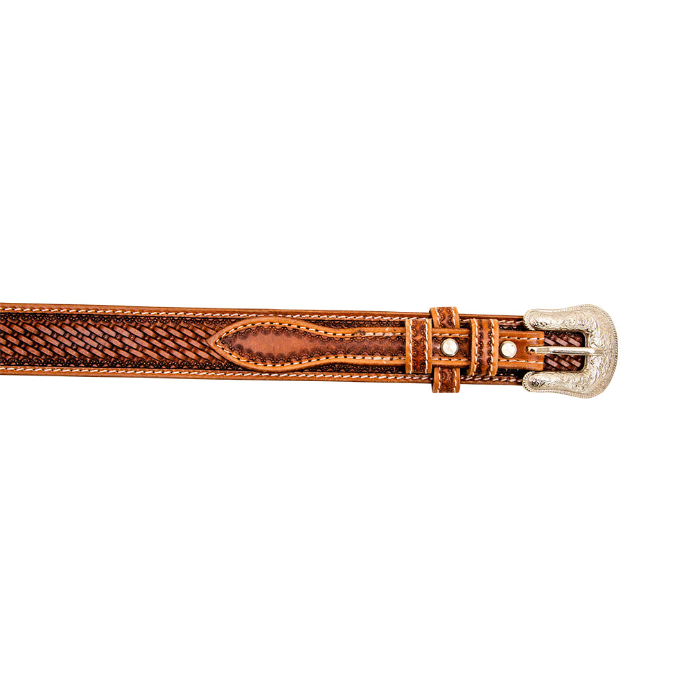 Vandal Hand-Tooled Leather Women's Belt - MyraUSA