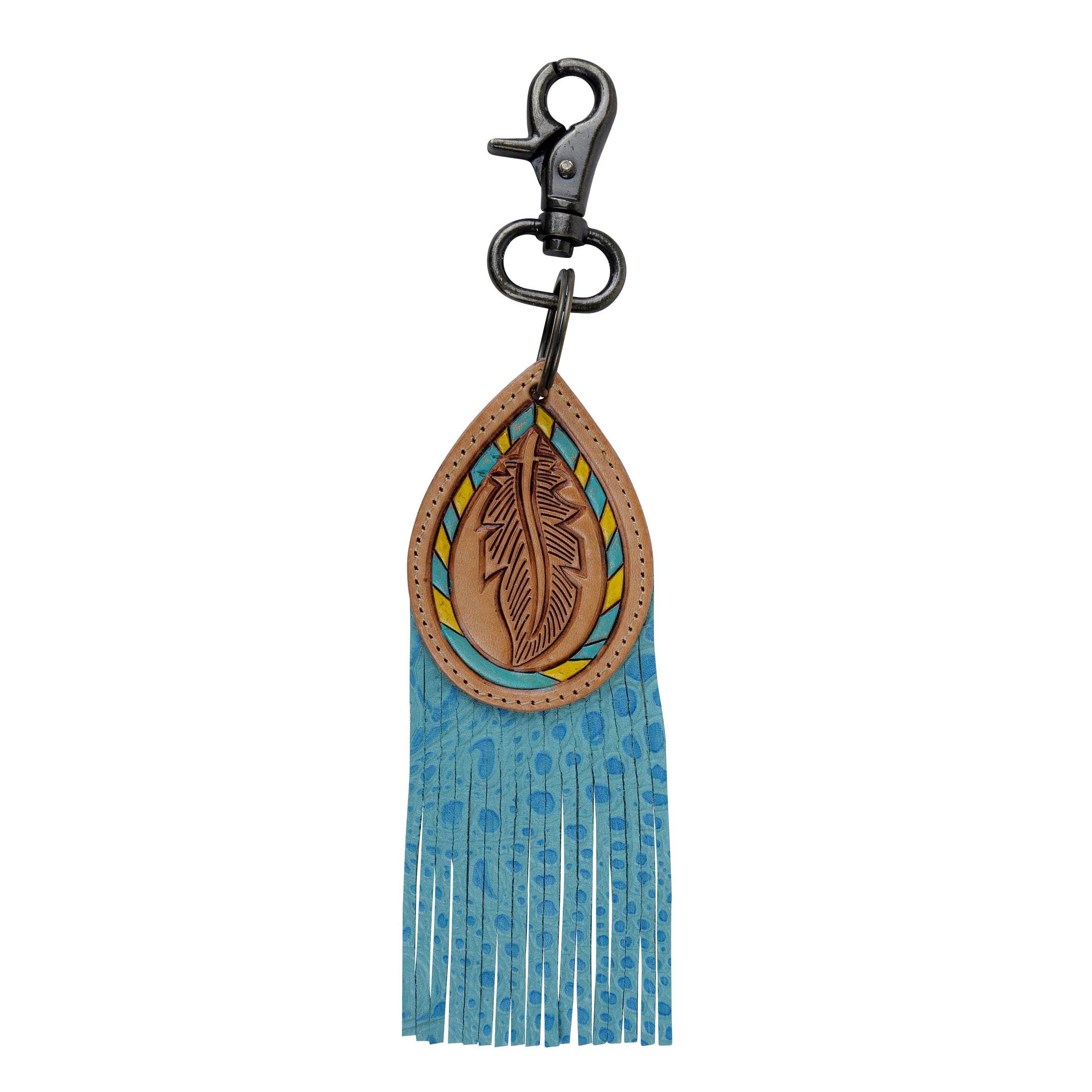 Ethnic Blues Key Fob - MyraUSA