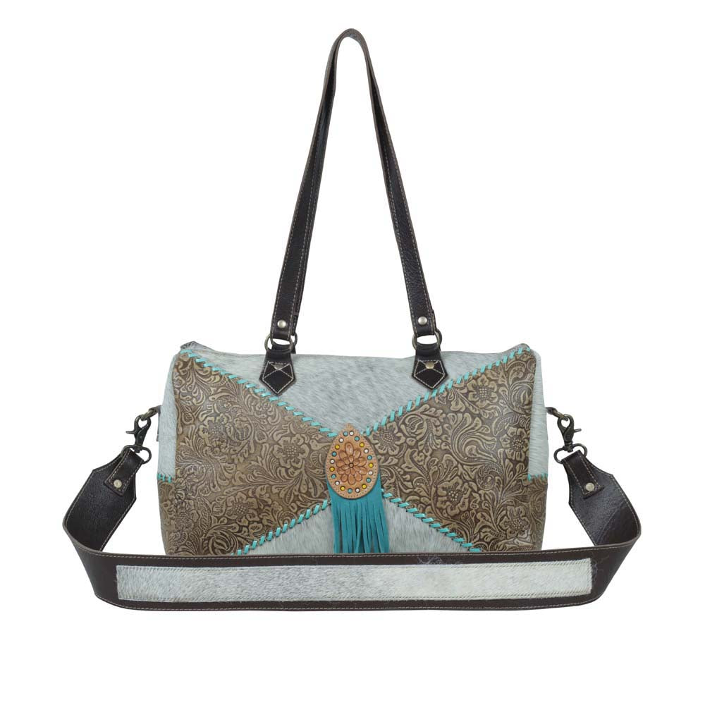 Azure waterfall Hand-Tooled Bag - MyraUSA