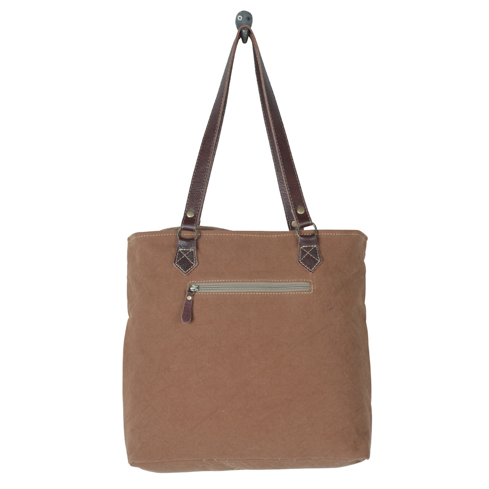 AMETHYST CANVAS AND HAIRON BAG - MyraUSA