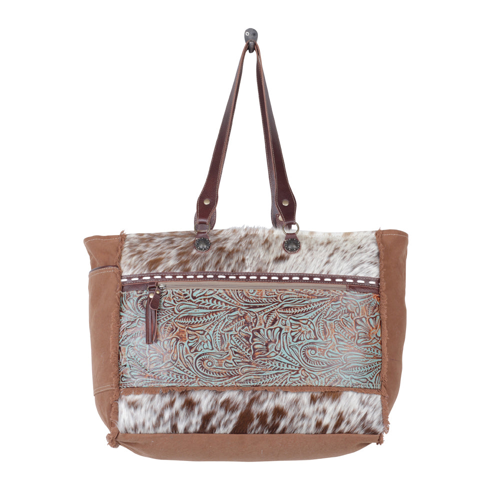 JUNIPER CANVAS AND HAIRON BAG - MyraUSA
