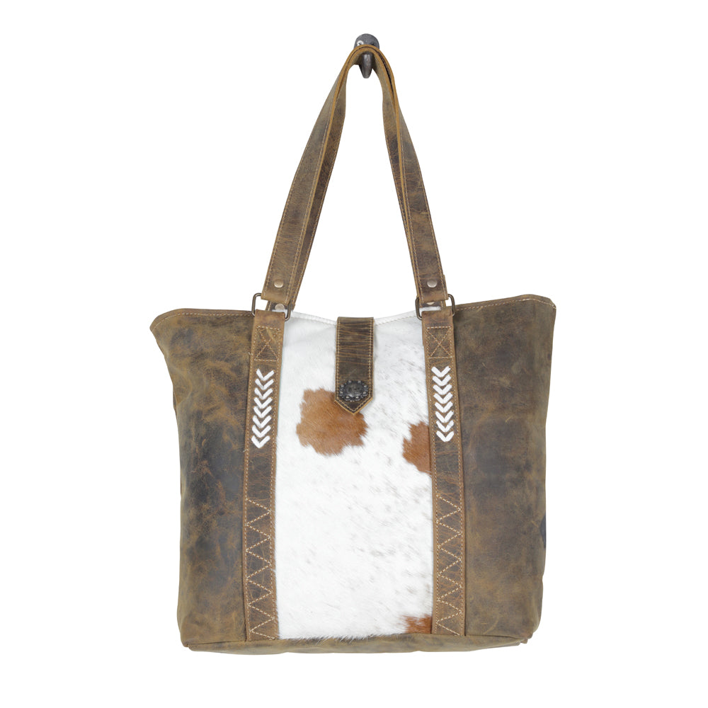 SAND DUNES LEATHER & Hairon BAG - MyraUSA