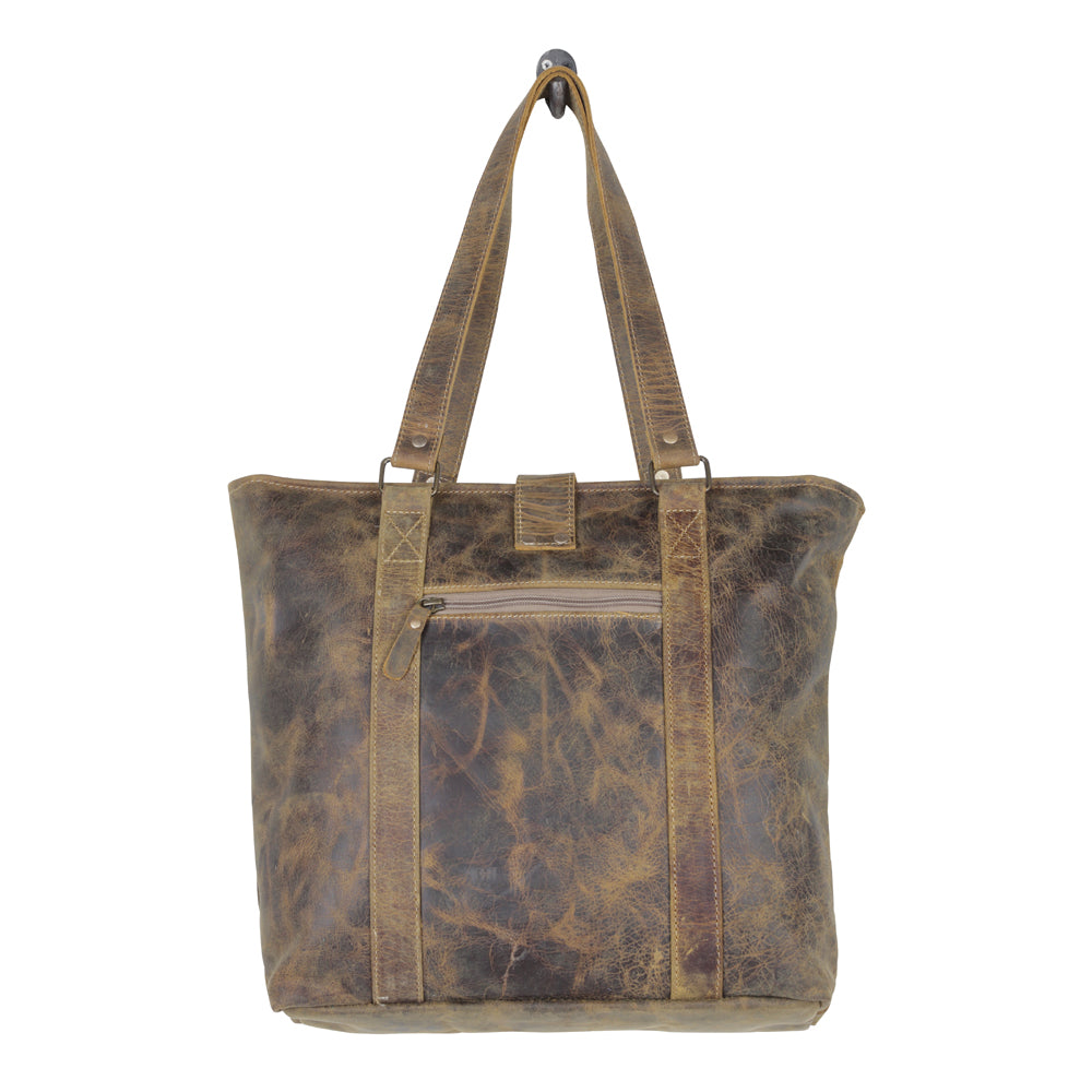 SAND DUNES LEATHER & Hairon BAG - MyraUSA