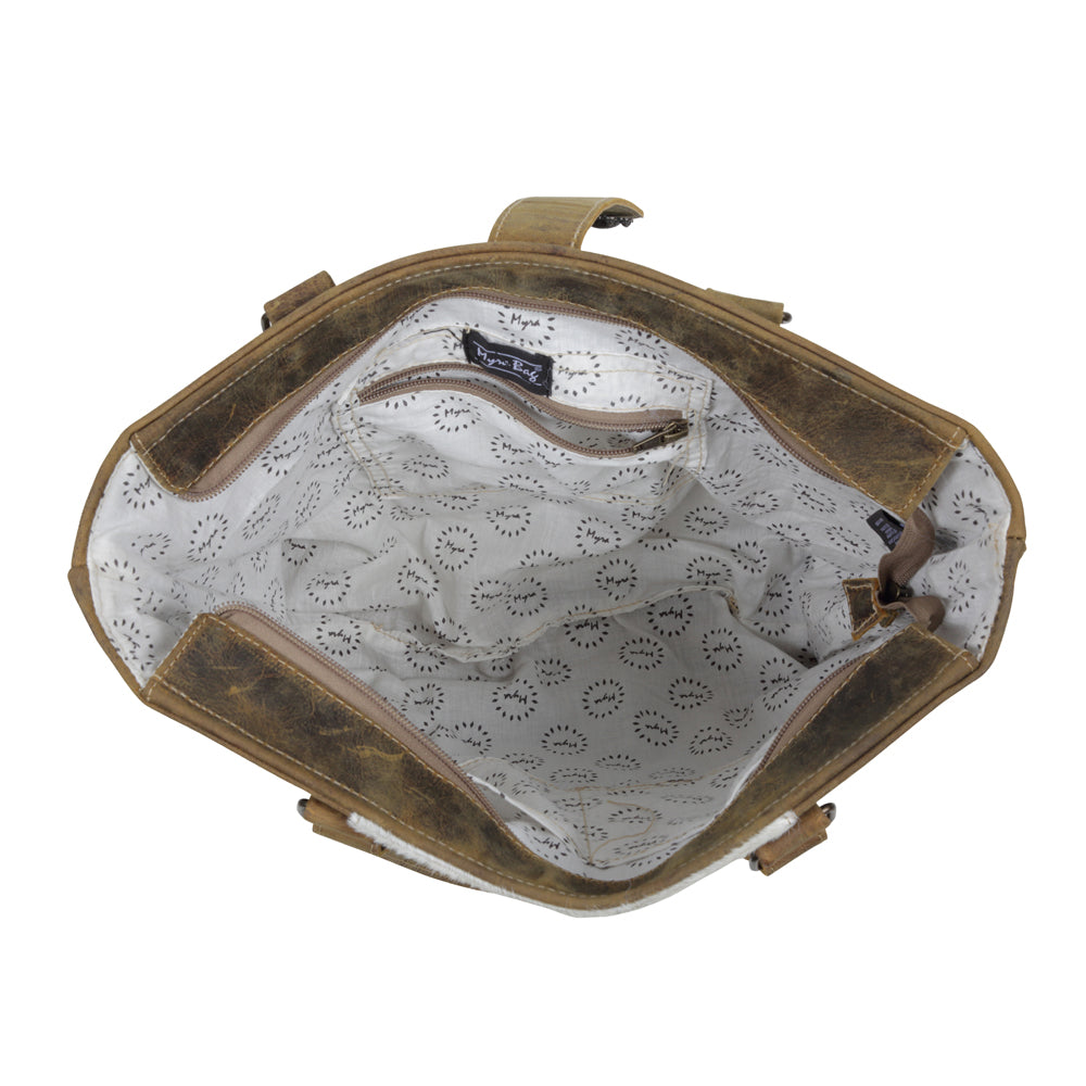 SAND DUNES LEATHER & Hairon BAG - MyraUSA