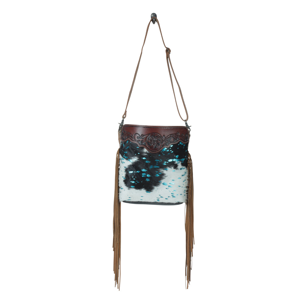 Blue moon Hand-Tooled Bag - MyraUSA