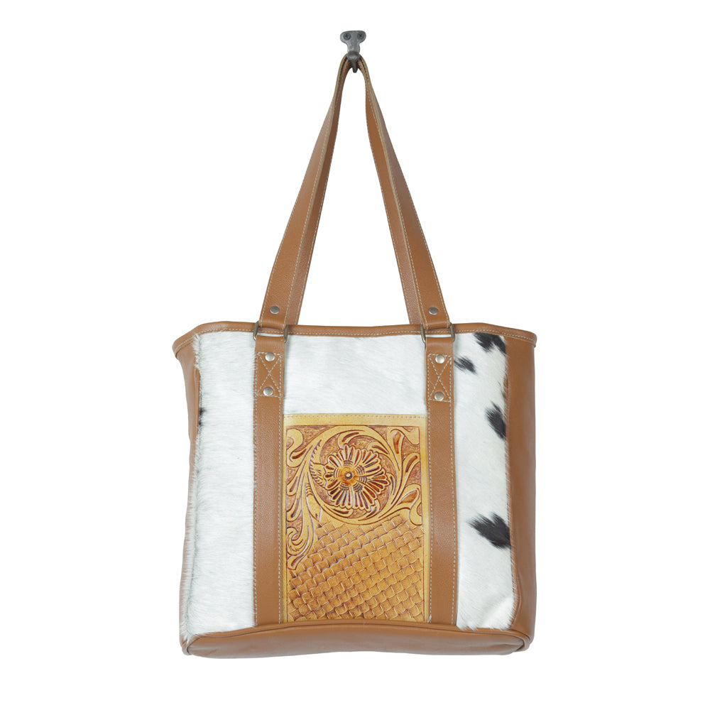 Peony Hand-Tooled Bag - MyraUSA