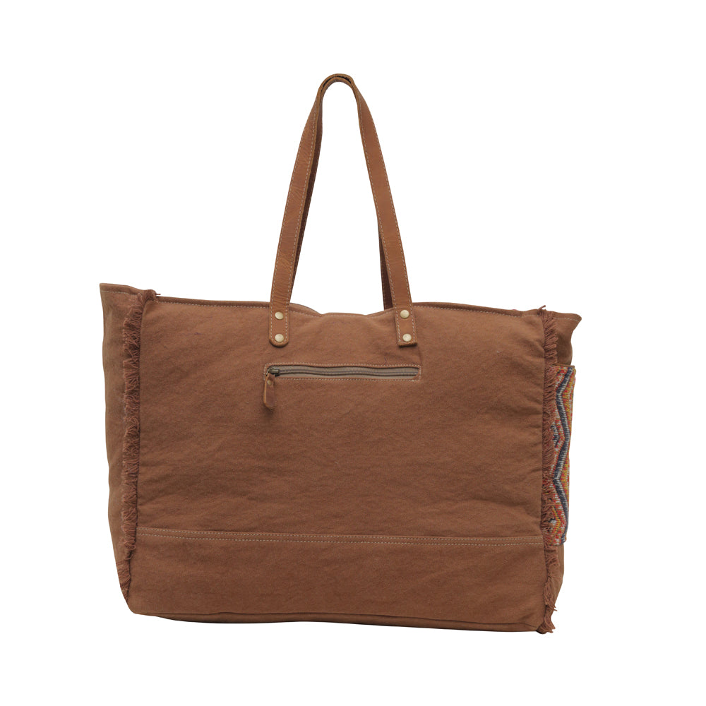 Geometric Blues Weekender Bag - MyraUSA