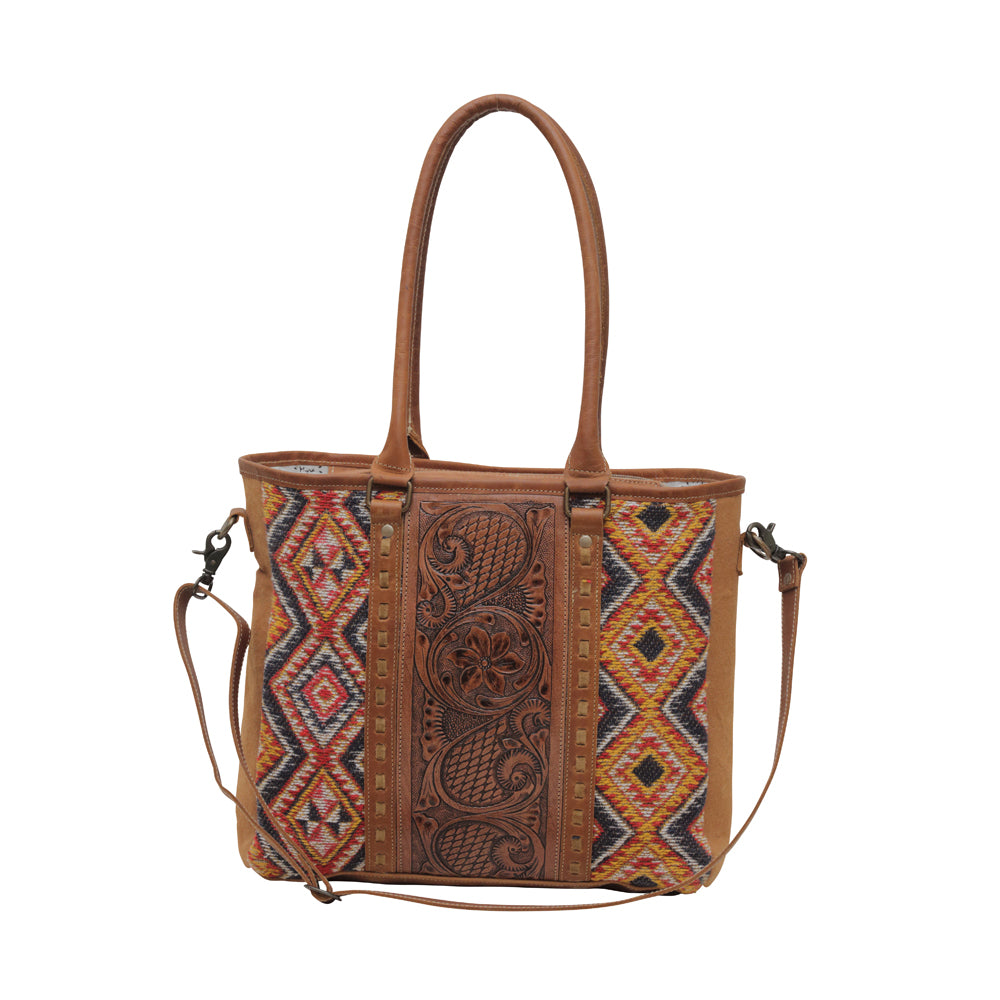 Scarlett Hand-Tooled Bag - MyraUSA