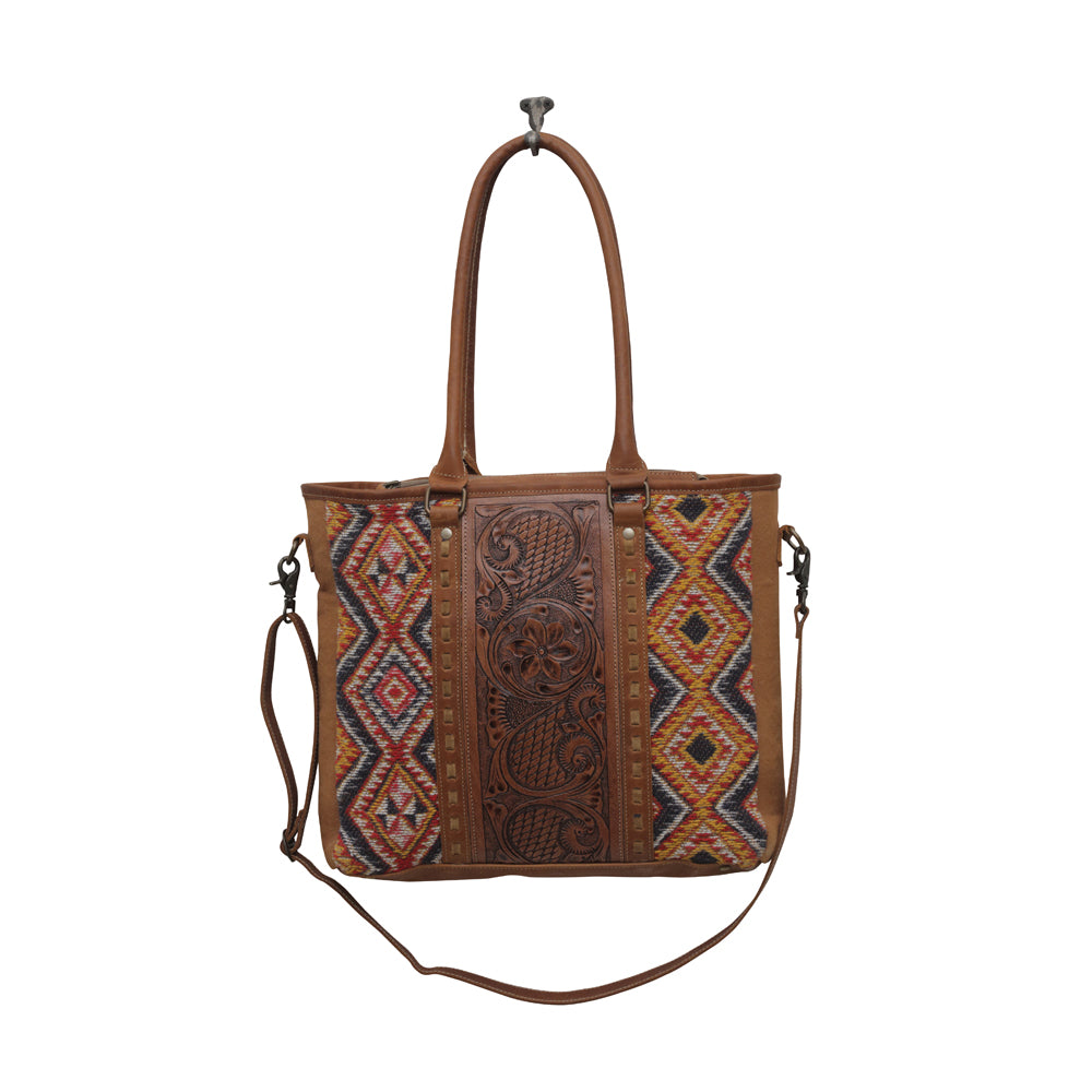 Scarlett Hand-Tooled Bag - MyraUSA