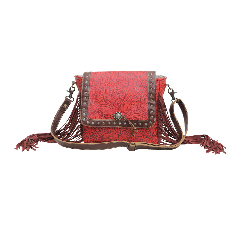 Cherry Pops Leather & Hairon Bag - MyraUSA