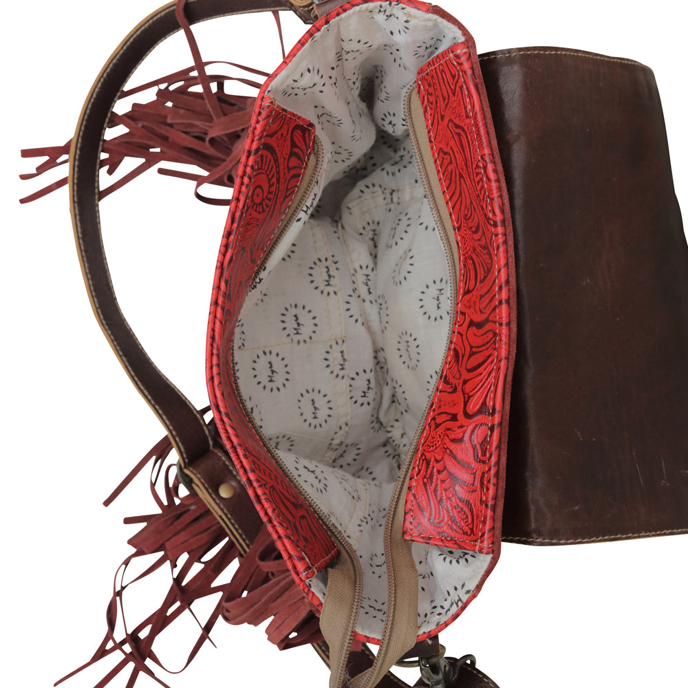 Cherry Pops Leather & Hairon Bag - MyraUSA
