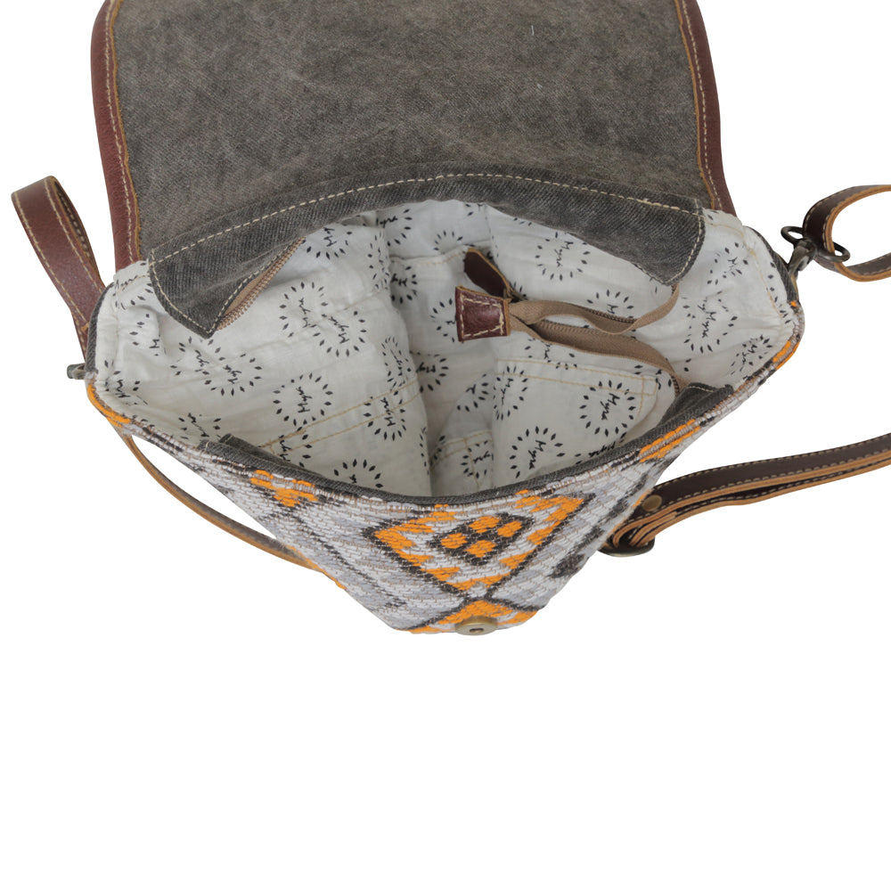 Orange Outlines Small & Crossbody Bag - MyraUSA