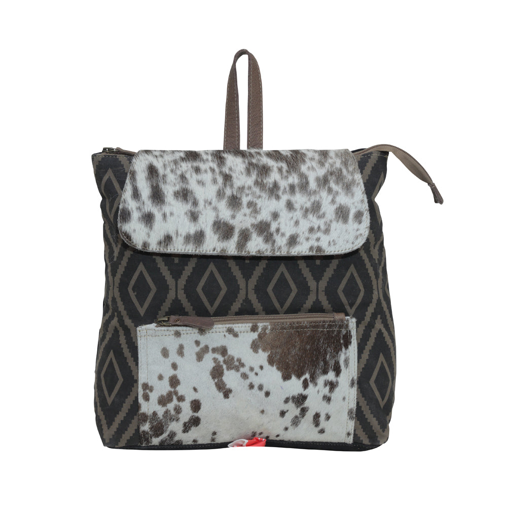 Mocha Splashes Backpack Bag - MyraUSA