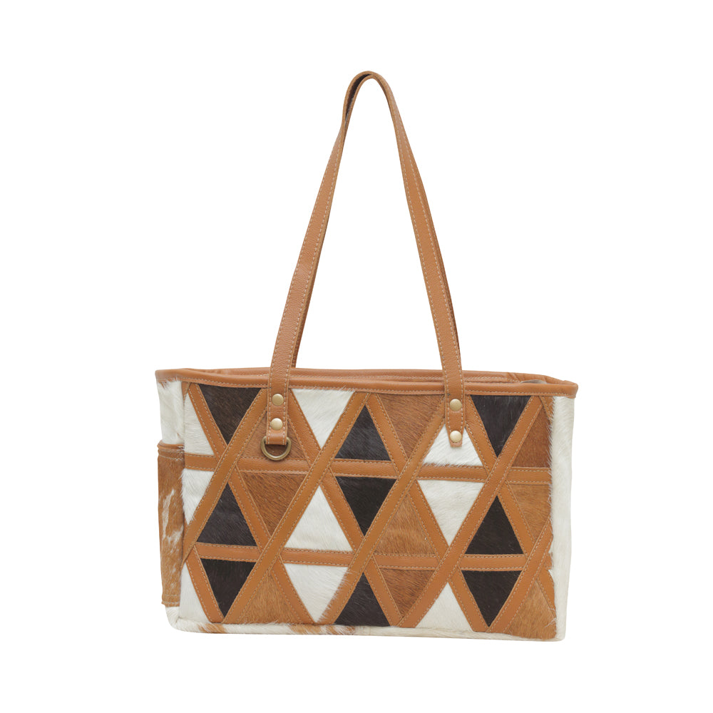 Christine Leather & Hairon Bag - Myra USA