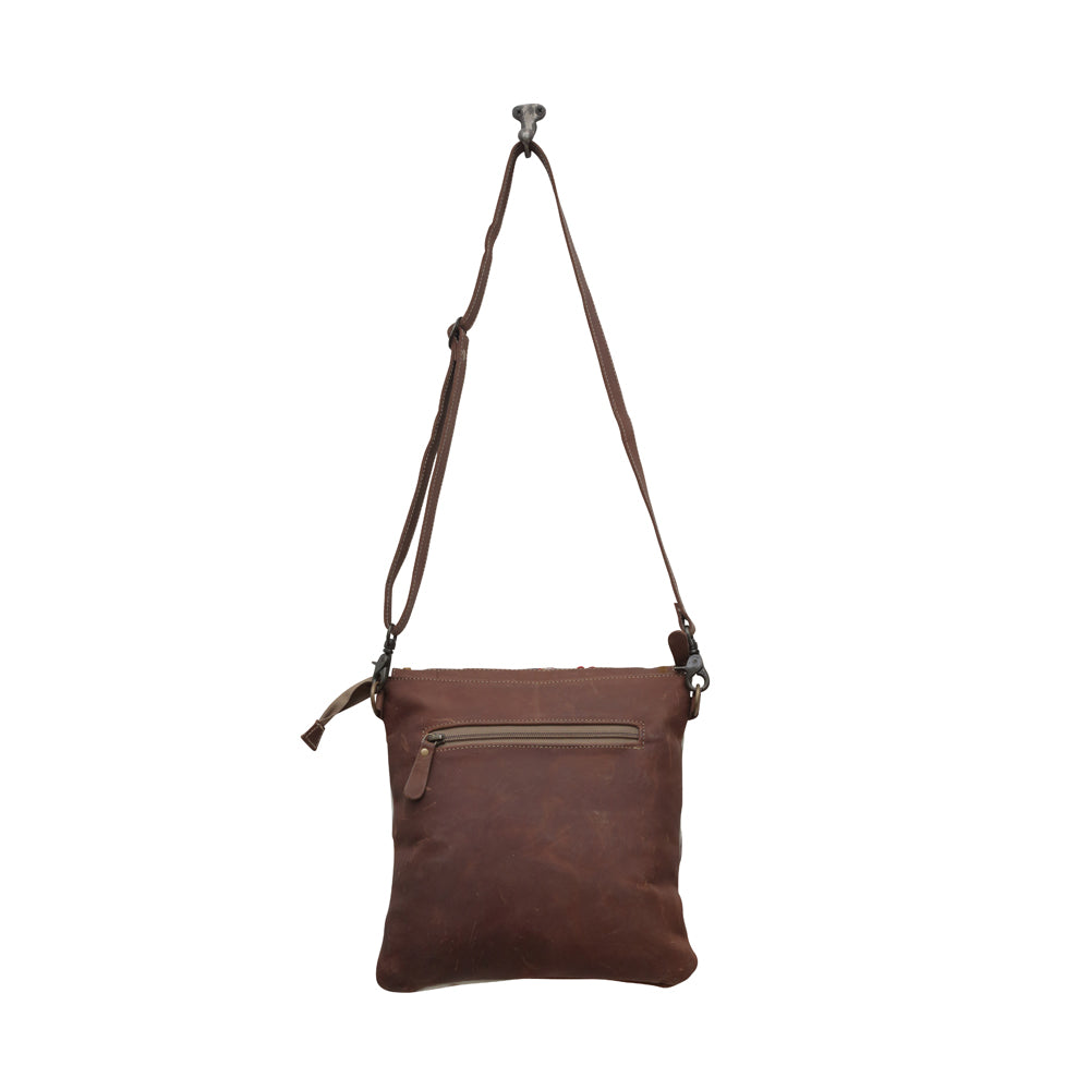 Hazelnut Touch Canvas & Hairon Bag - Myra USA