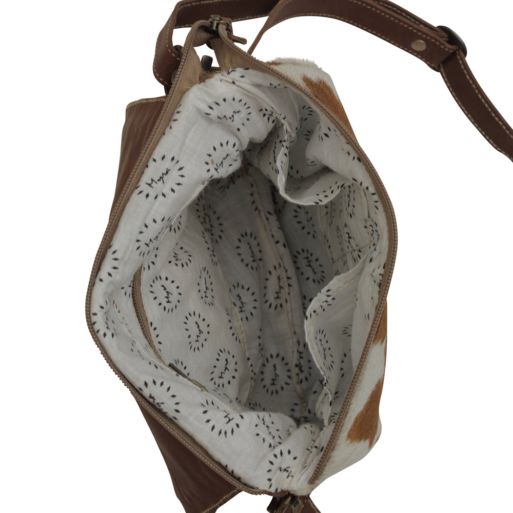 Hazelnut Touch Canvas & Hairon Bag - Myra USA