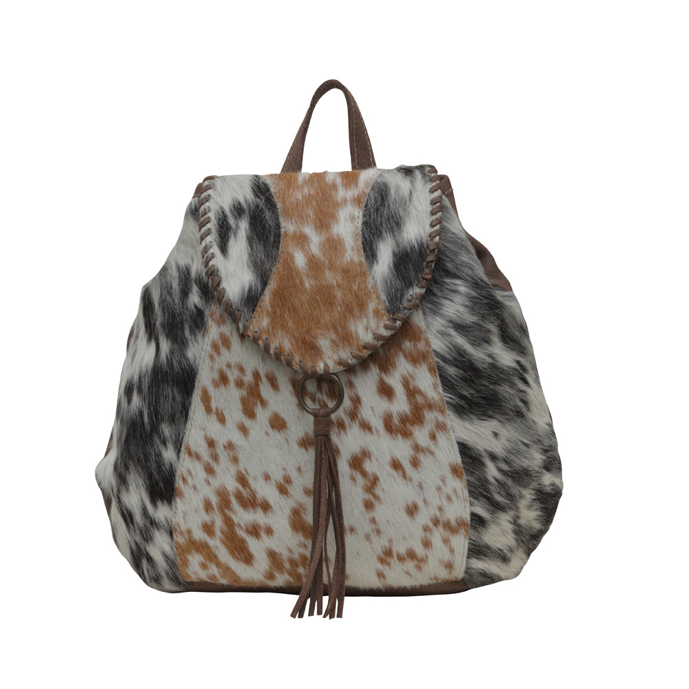 Dove Felt Leather & Hairon Bag - Myra USA