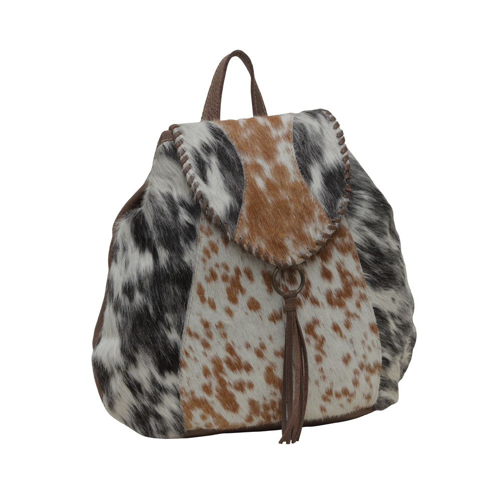 Dove Felt Leather & Hairon Bag - Myra USA