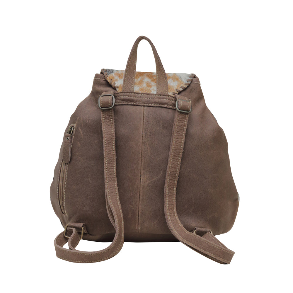 Dove Felt Leather & Hairon Bag - Myra USA