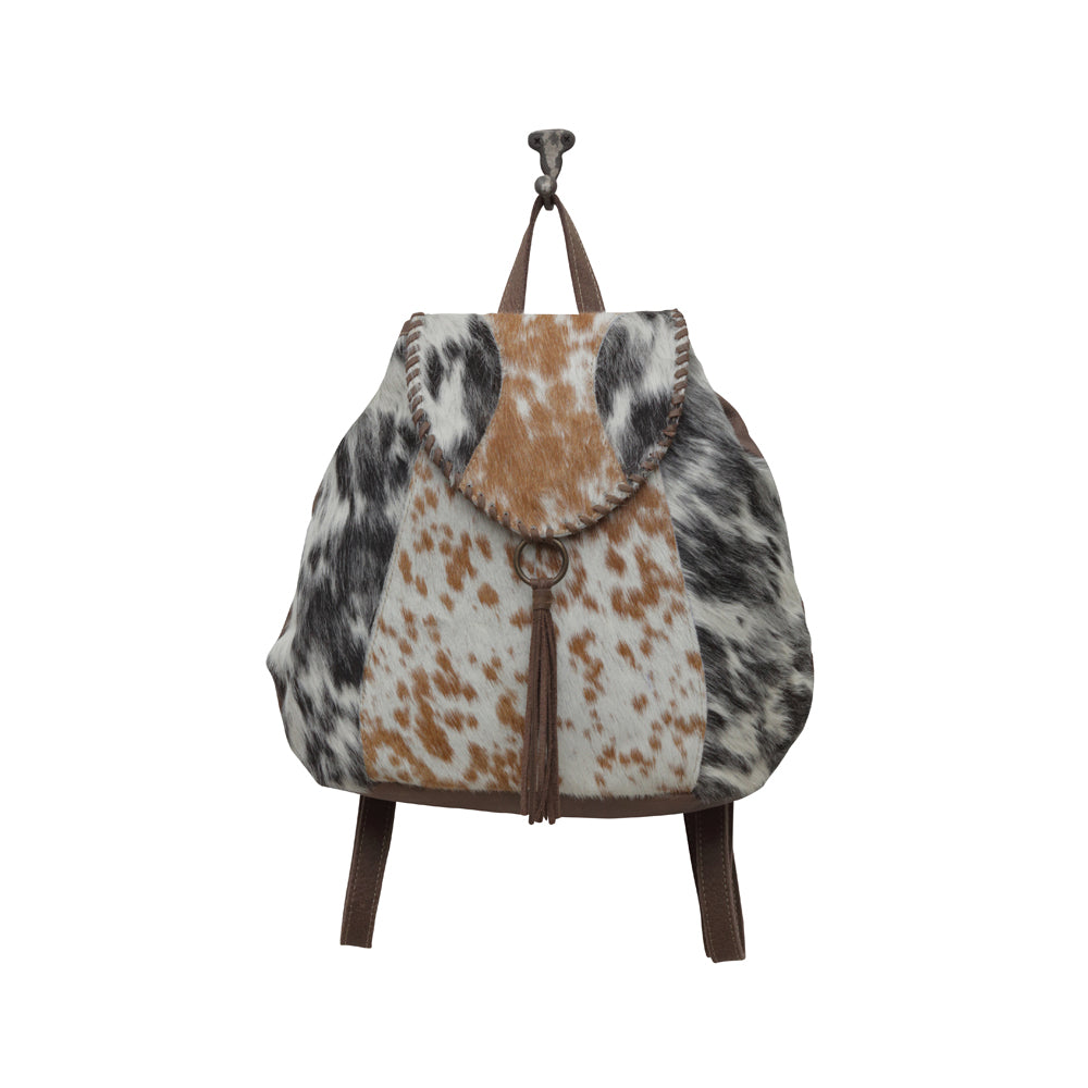 Dove Felt Leather & Hairon Bag - Myra USA